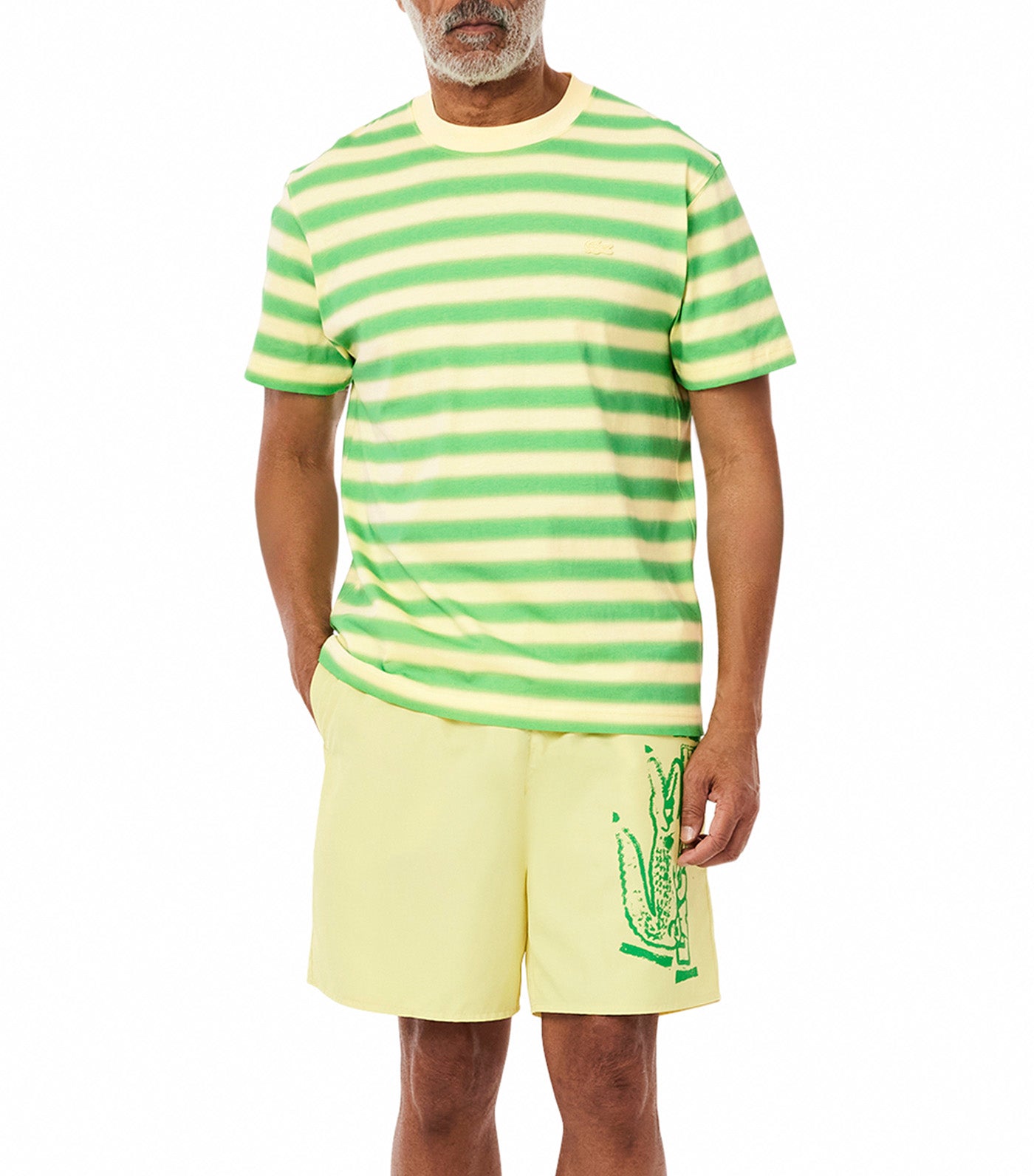 Stripe Print Jersey T-Shirt