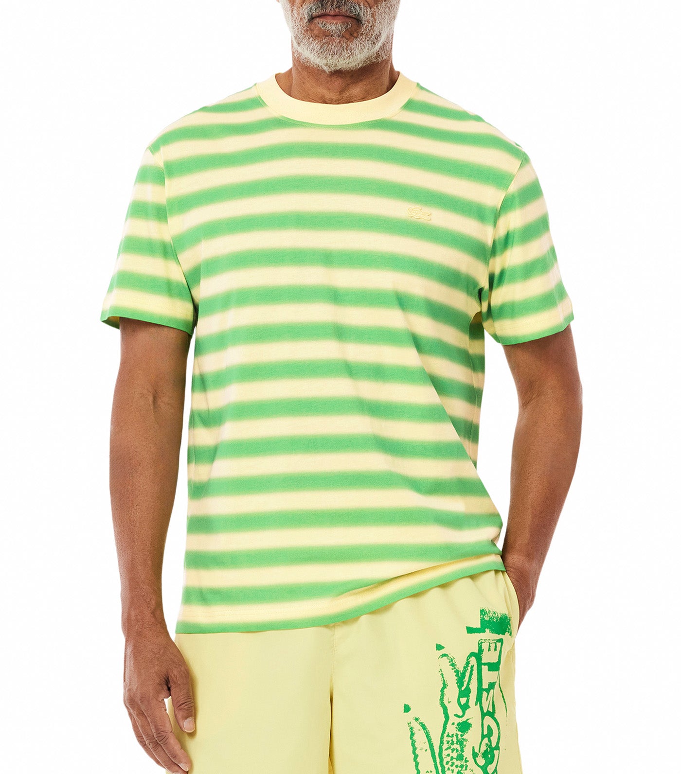 Stripe Print Jersey T-Shirt