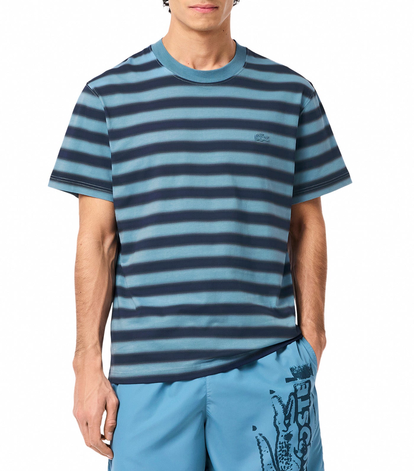 Stripe Print Jersey T-Shirt