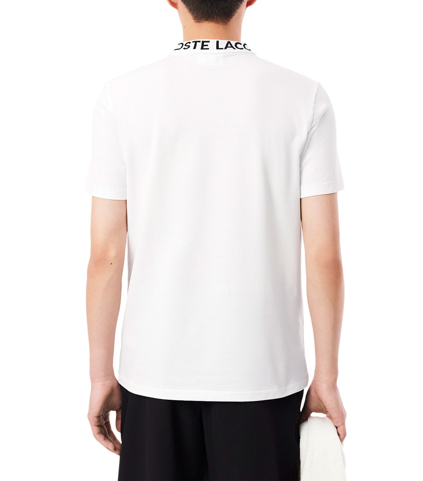 Regular Fit Jacquard Neck Stretch T-Shirt