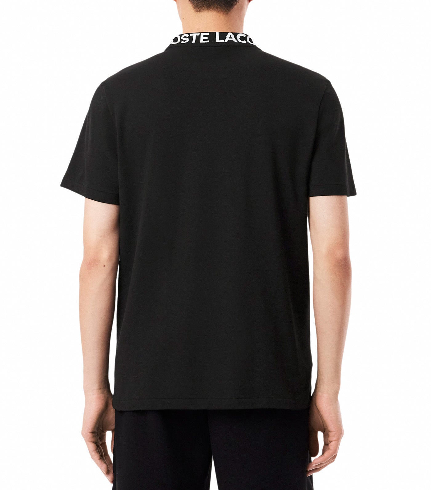 Regular Fit Jacquard Neck Stretch T-Shirt