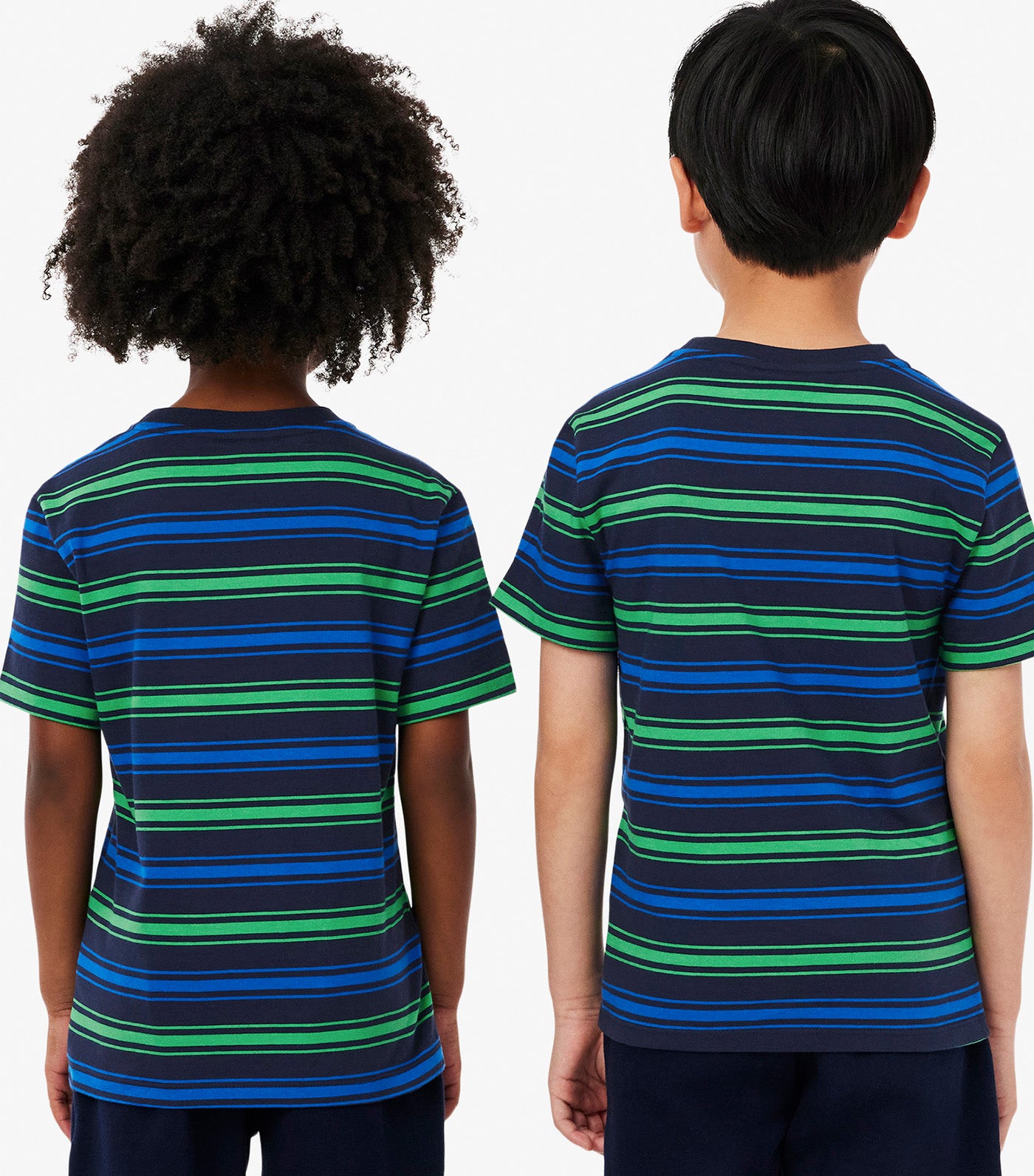 Contrast Stripe Cotton T-Shirt