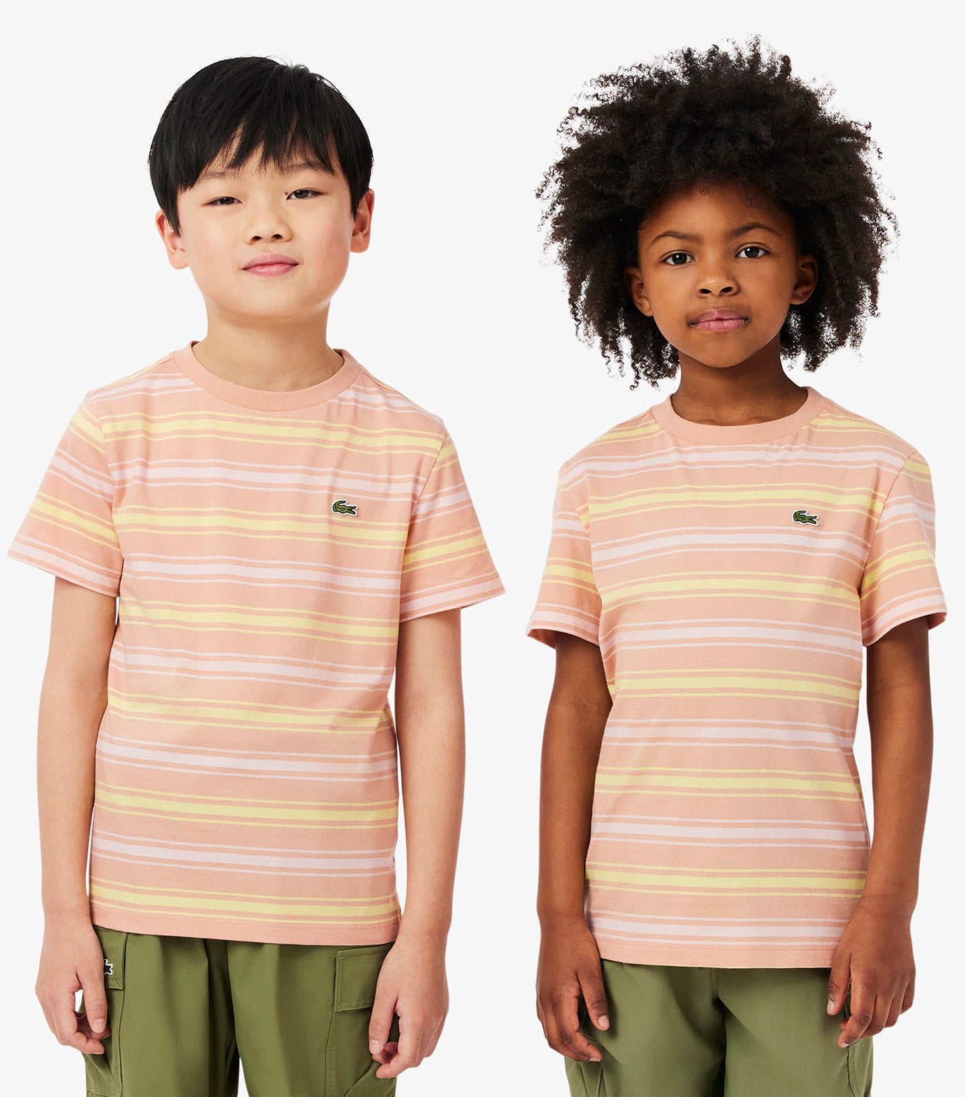 Contrast Stripe Cotton T-Shirt