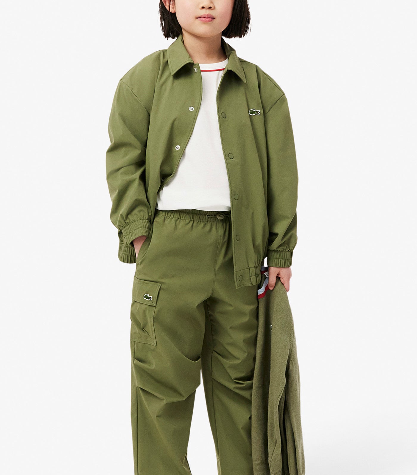 Contrast Trim Cotton T-Shirt