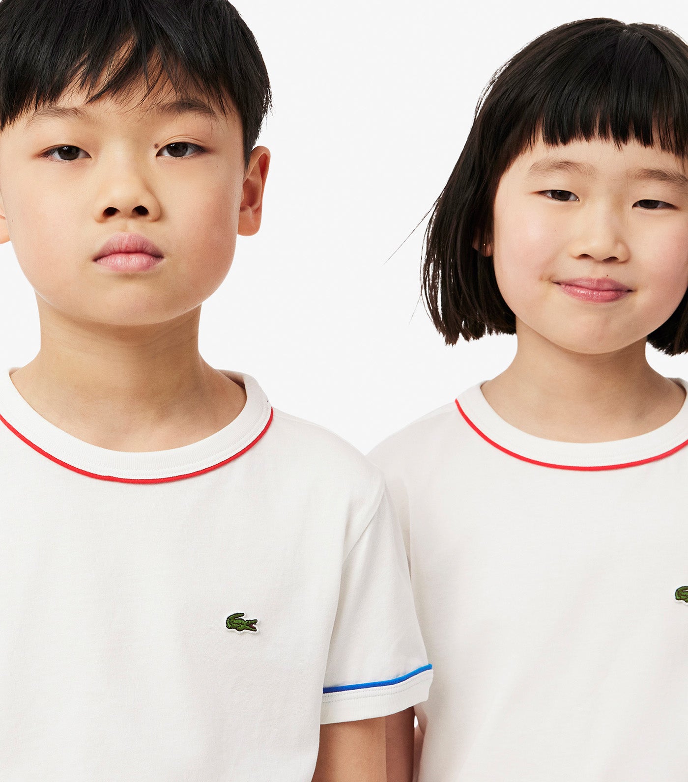 Contrast Trim Cotton T-Shirt