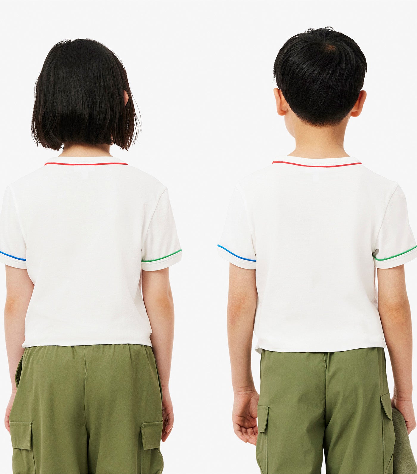 Contrast Trim Cotton T-Shirt