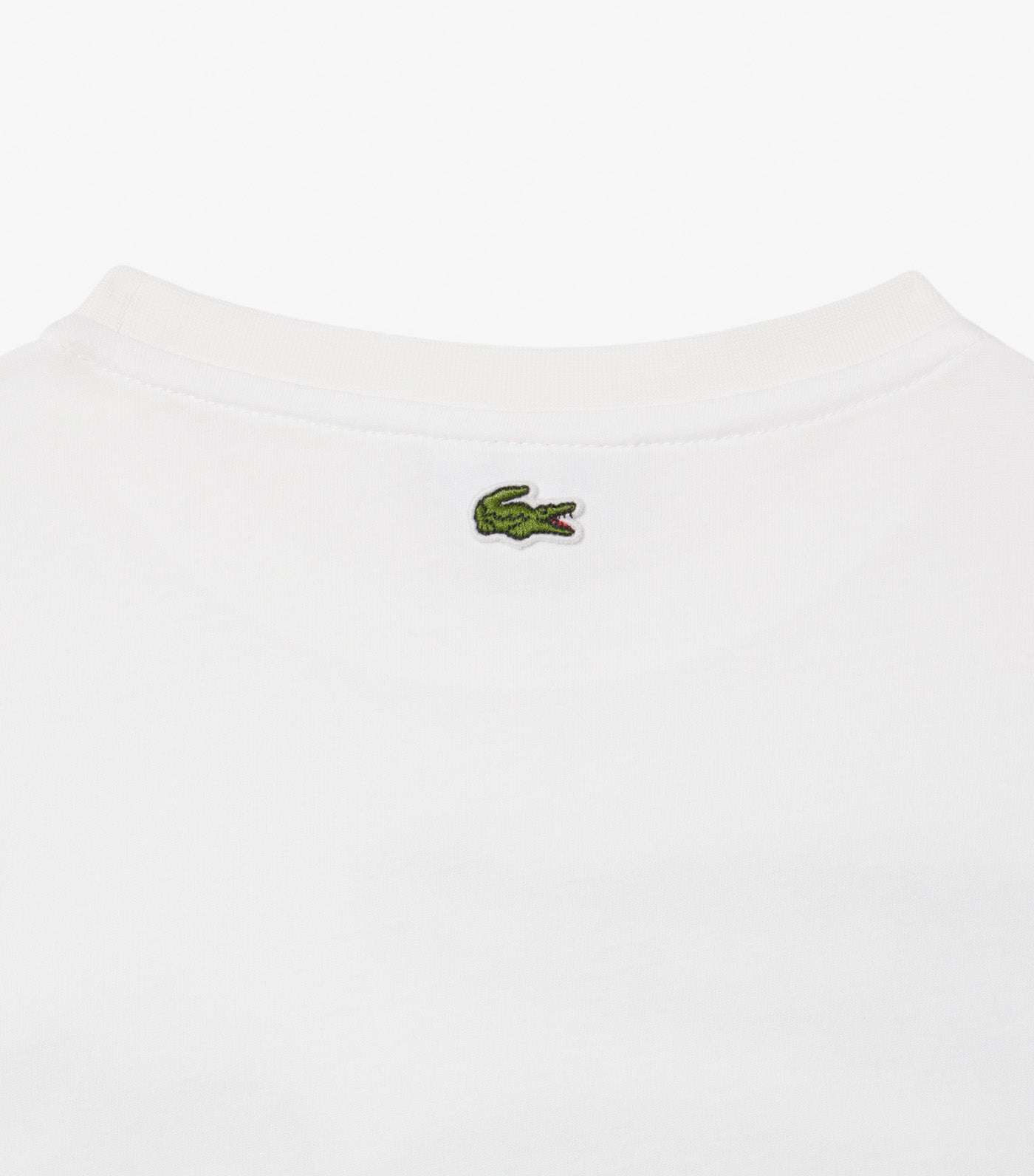 Print Crocodile Cotton T-Shirt White