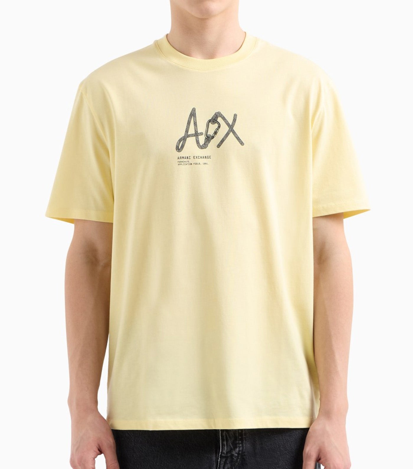 Armani Exchange Regular Fit T-Shirt with Logo Hay