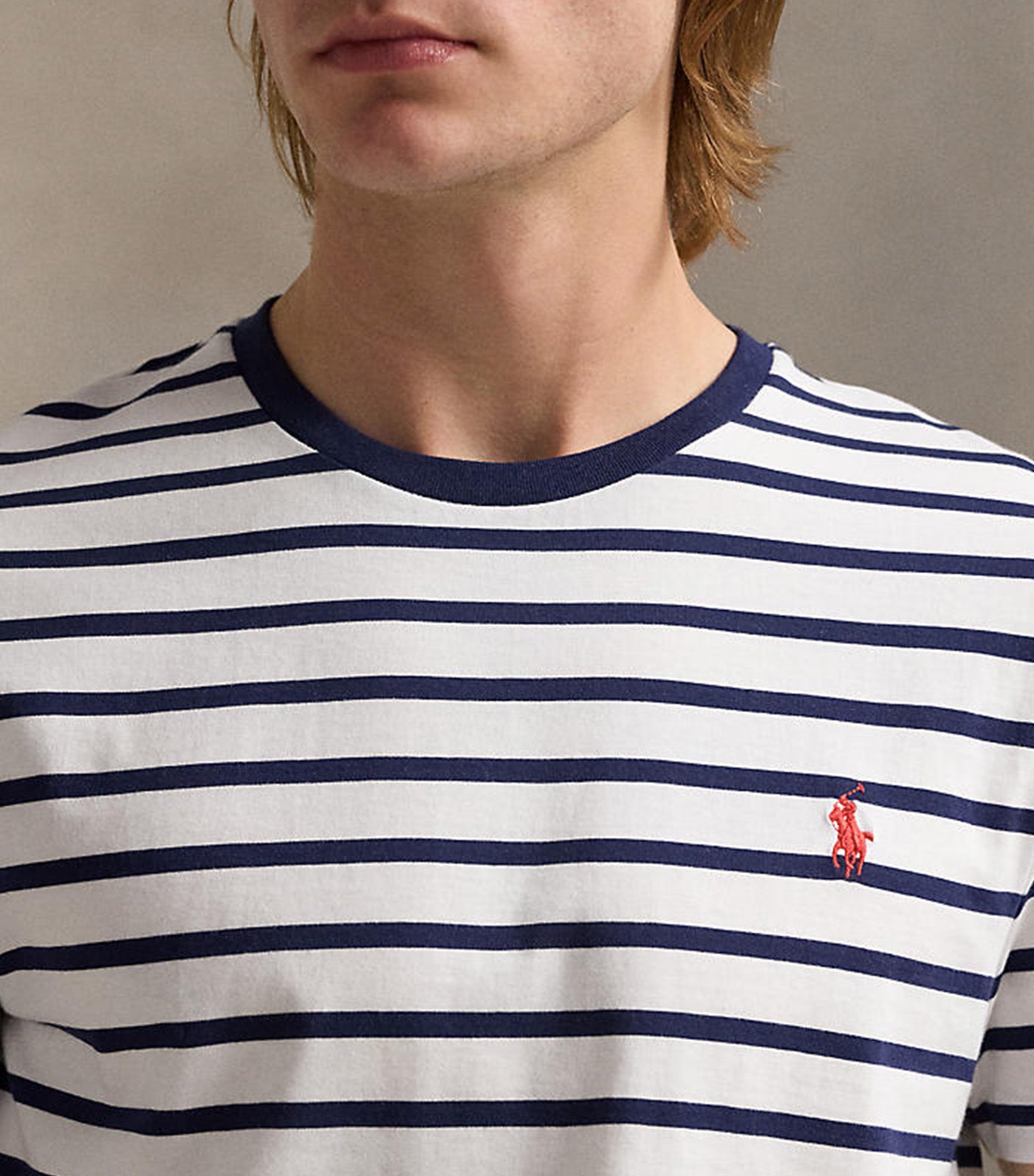 Striped Jersey T-Shirt White Multi