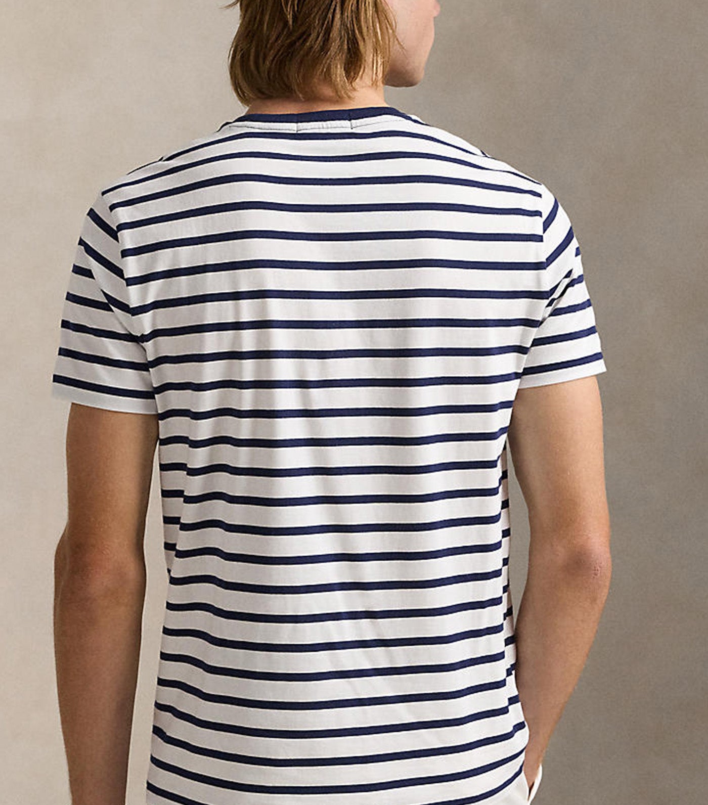 Striped Jersey T-Shirt White Multi