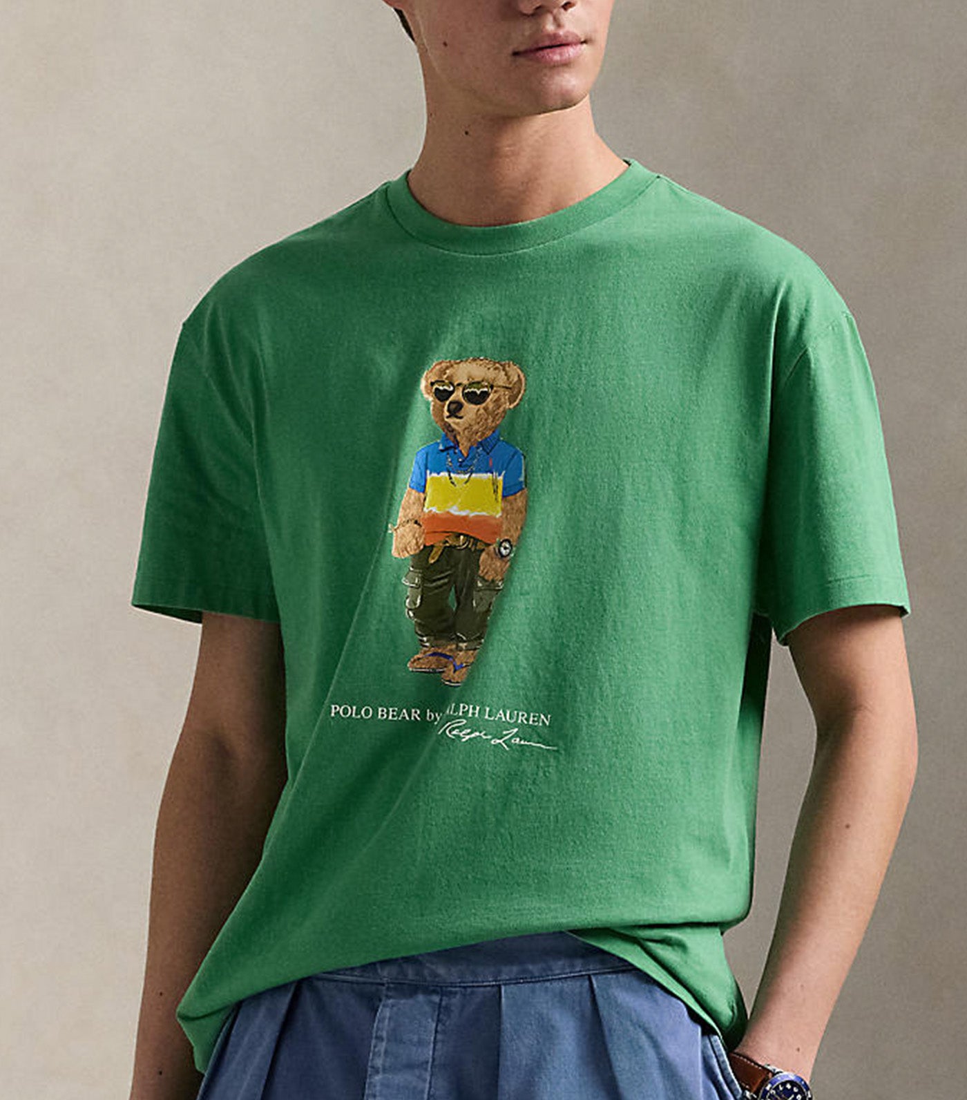 Polo Bear Print T-Shirt Green