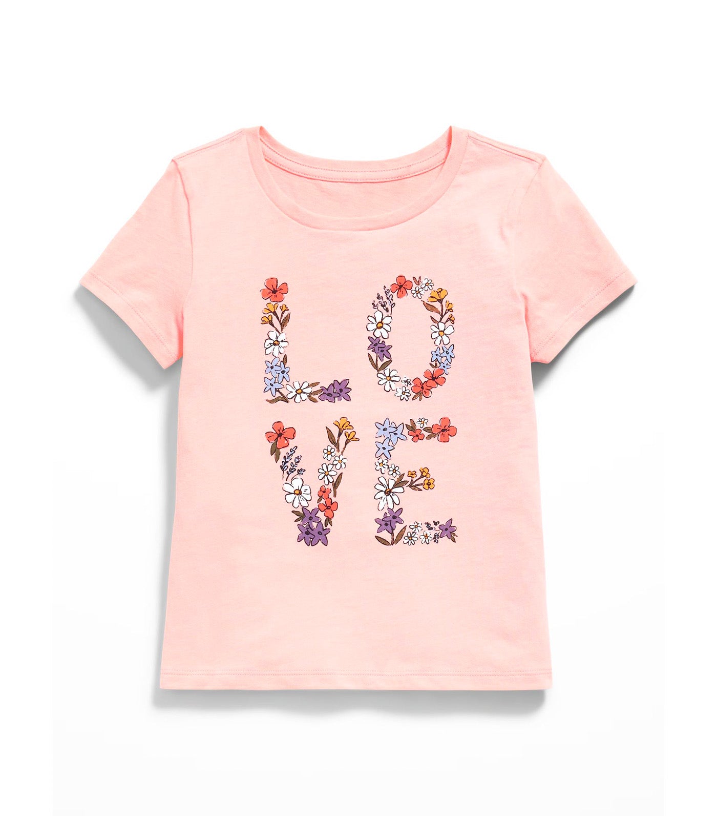 Old Navy Kids Short-Sleeve Graphic T-Shirt for Girls Peachy Treat