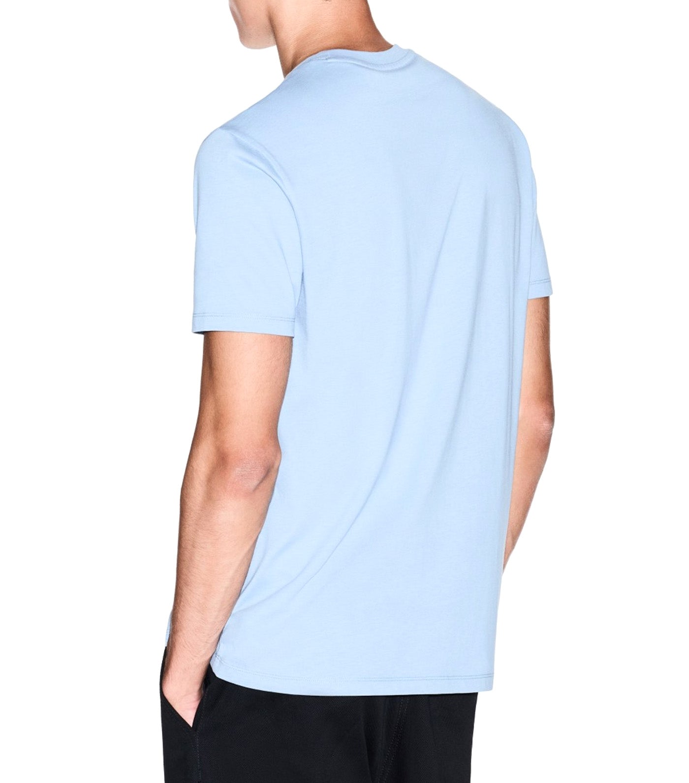 Regular Fit T-Shirt with Logo Faded Denim
