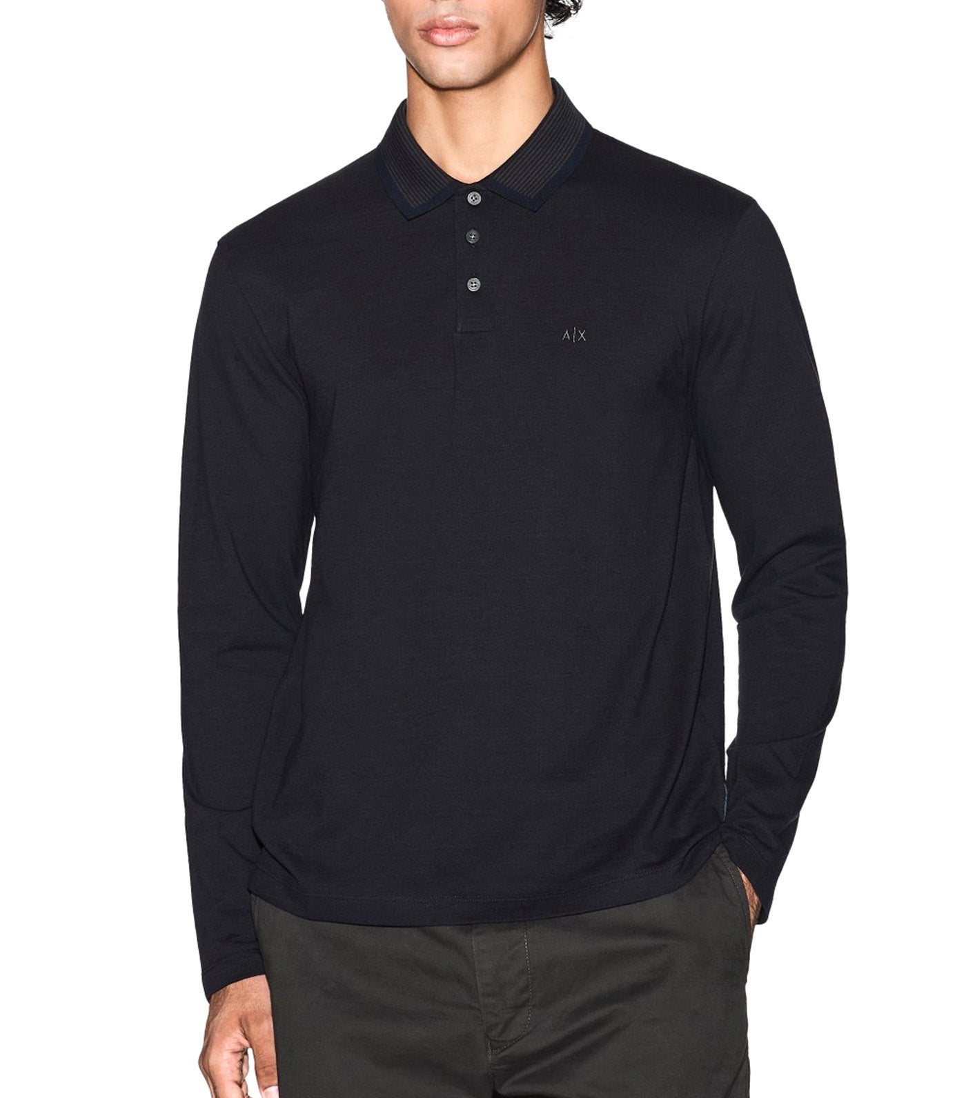 Regular Fit Long-Sleeved Polo Shirt
