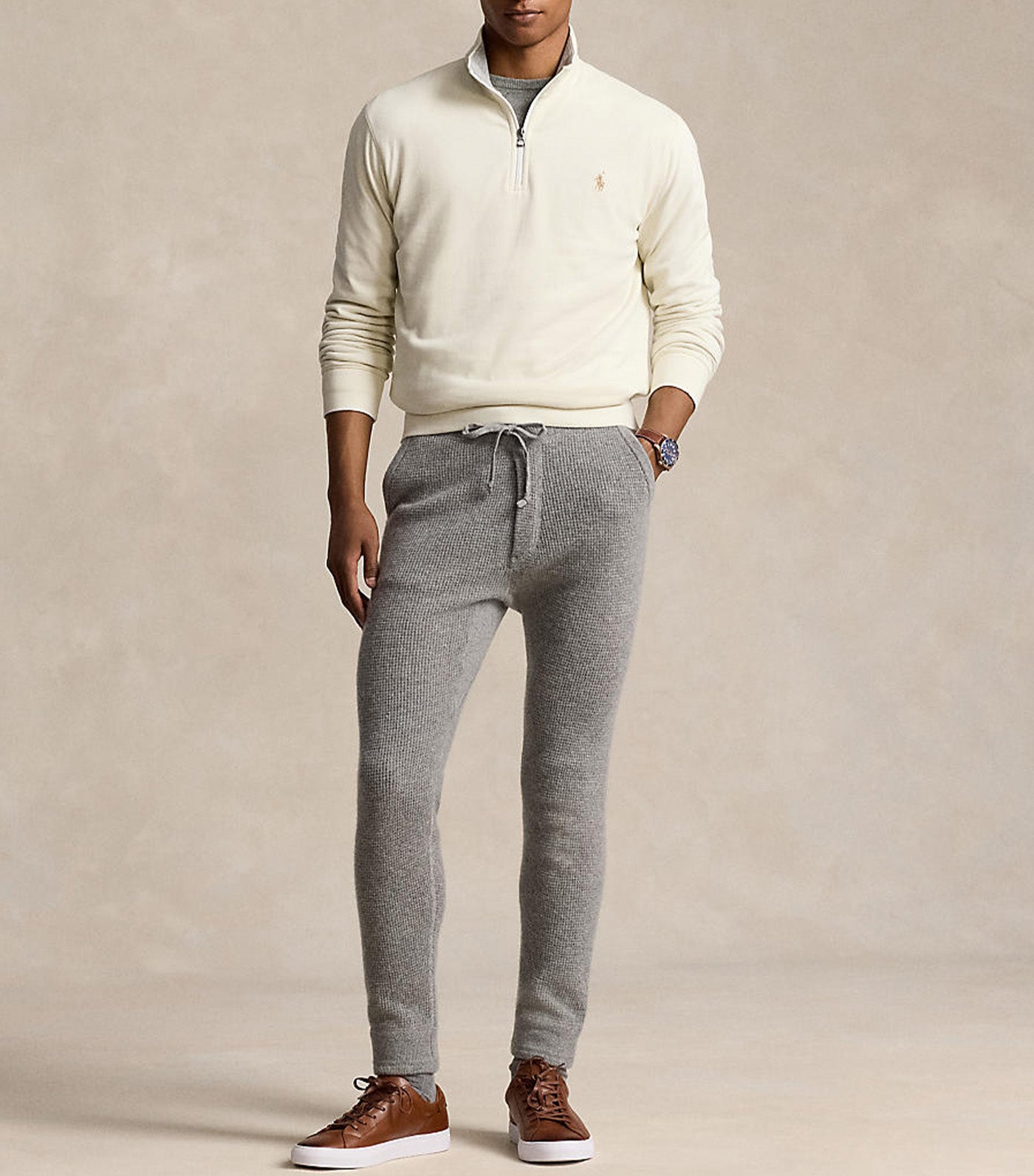 Luxury Jersey Quarter-Zip Pullover