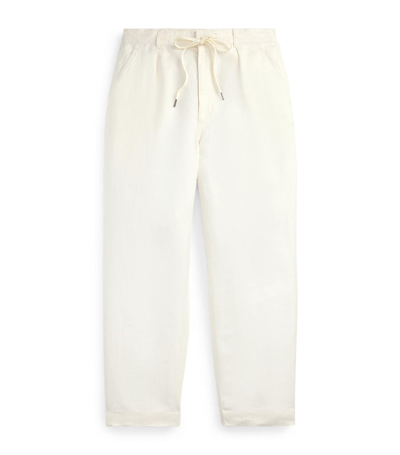 Lateef Relaxed Fit Pleated Linen Pants