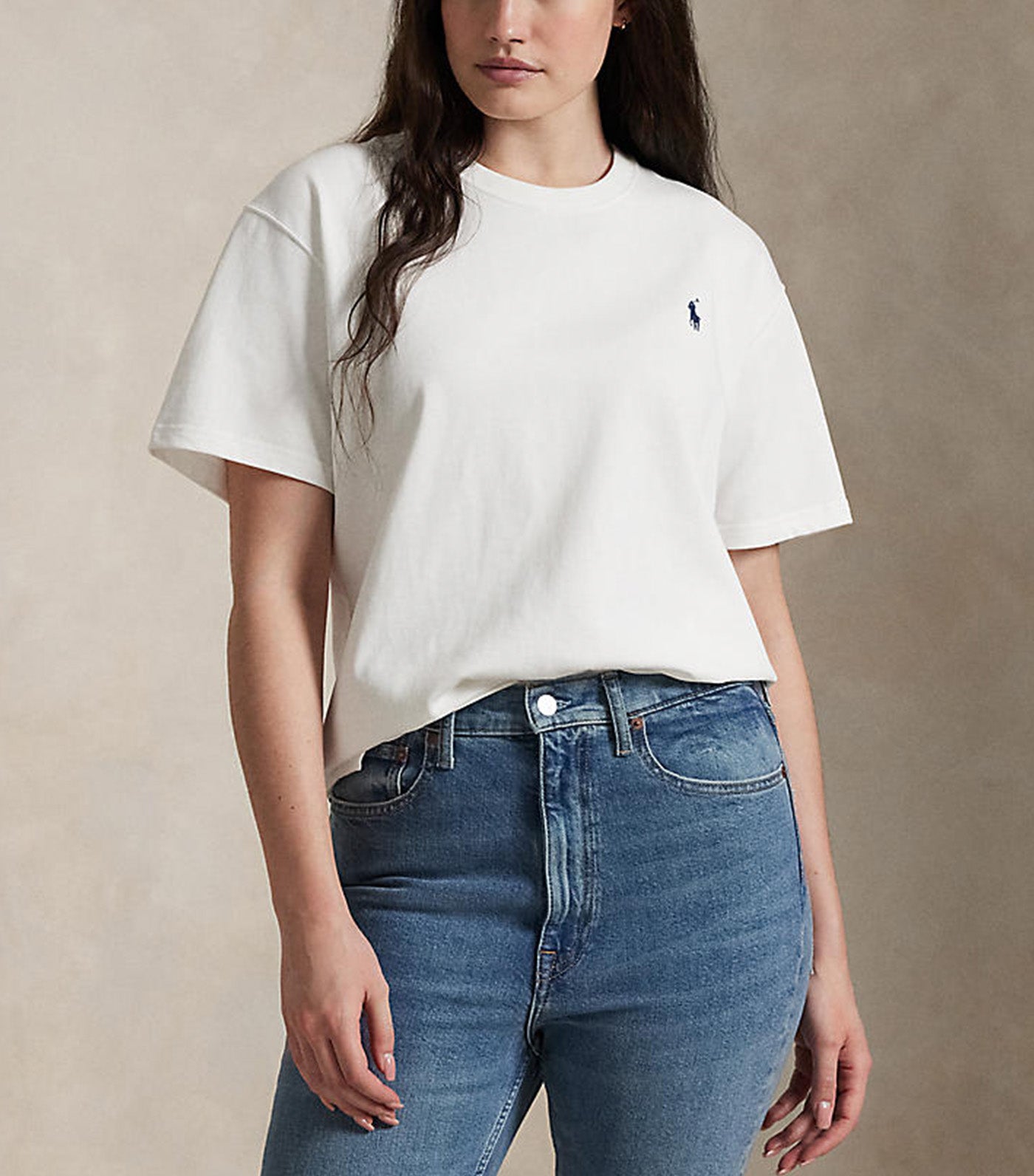 Women's Relaxed Fit Cotton Jersey Tee White