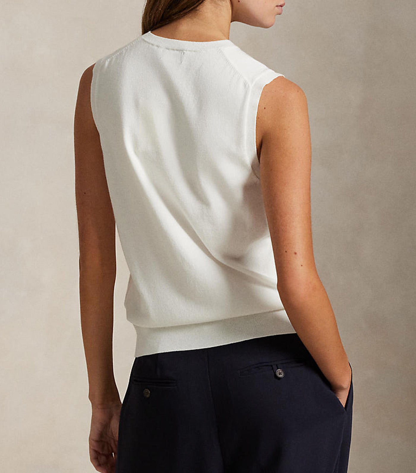 Sleeveless Crewneck Sweater