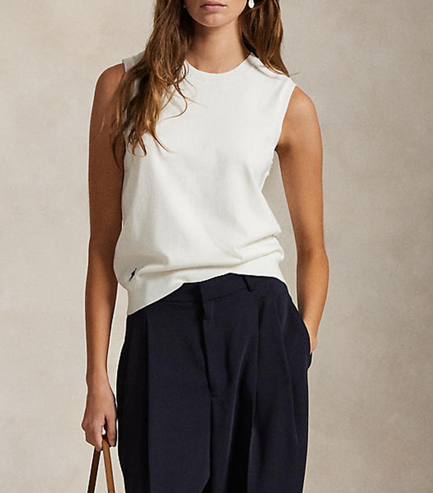 Sleeveless Crewneck Sweater