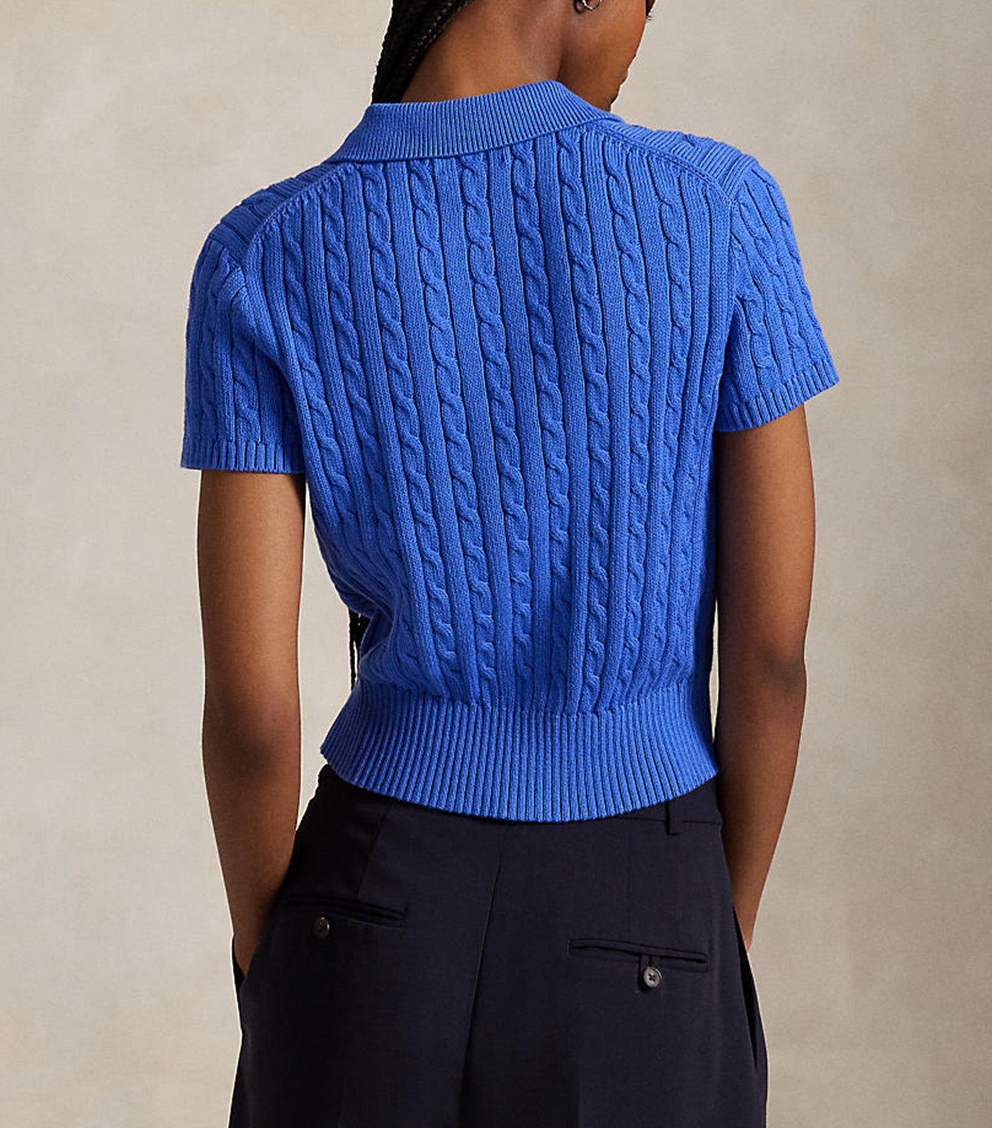 Cable Knit Polo