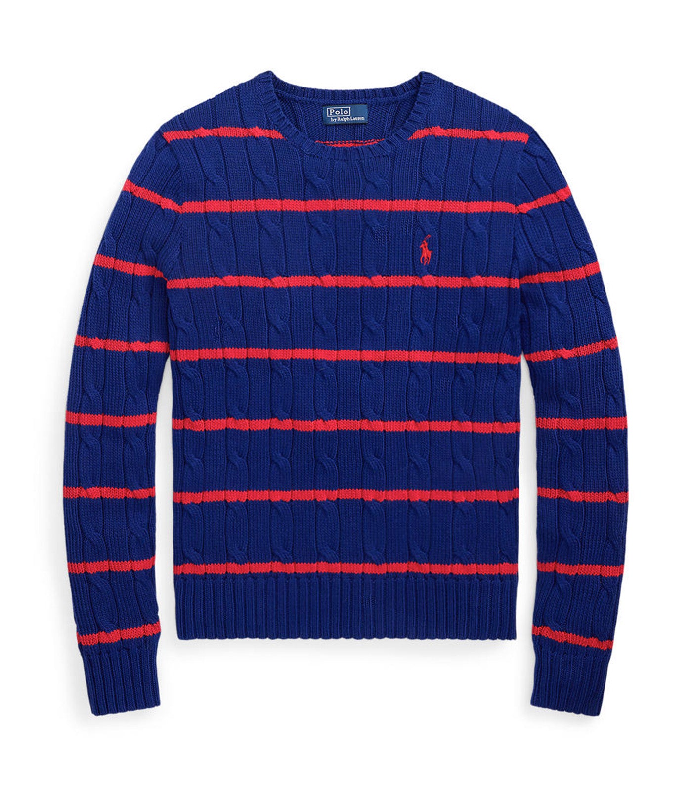 Striped Cable Knit Sweater Multi
