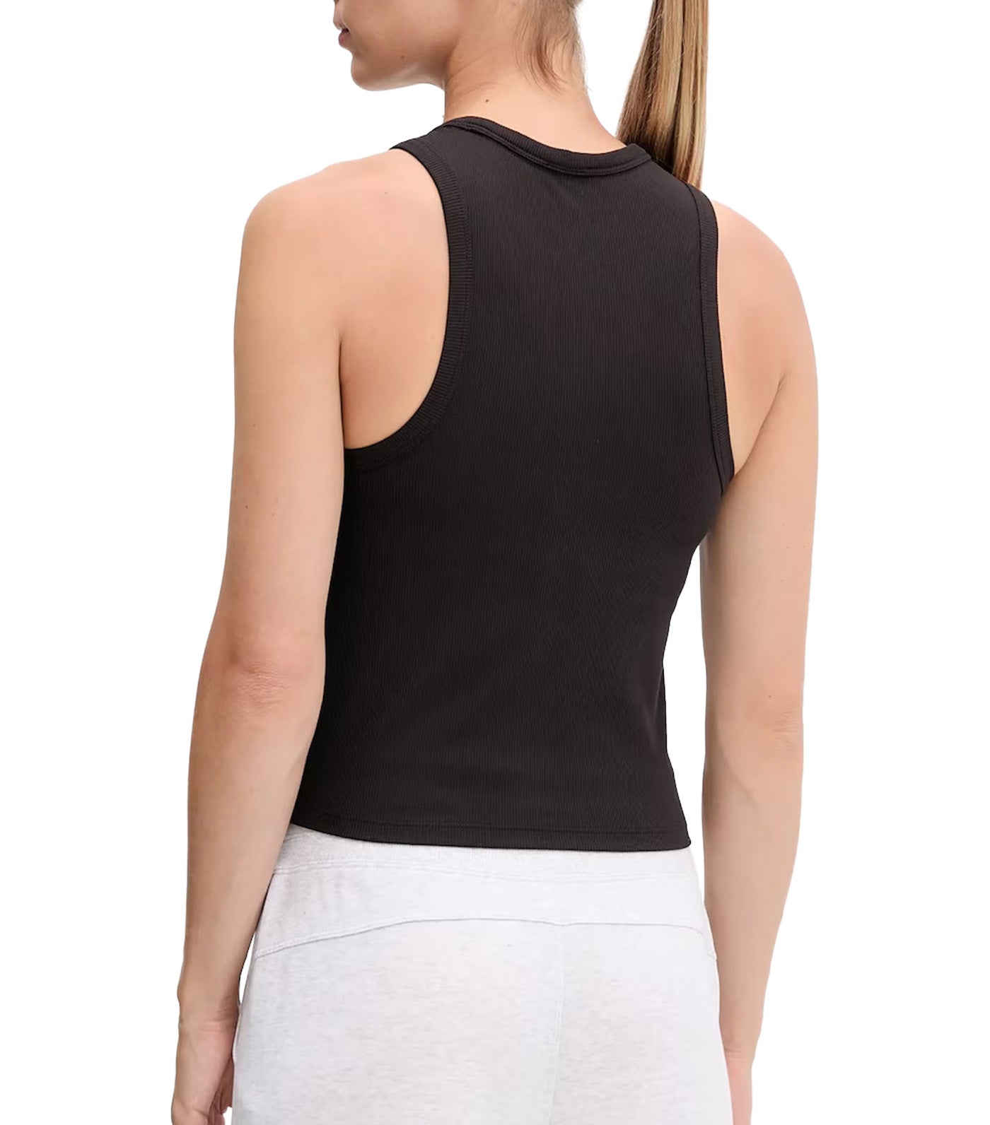Hudson Rib Neck Tank Black