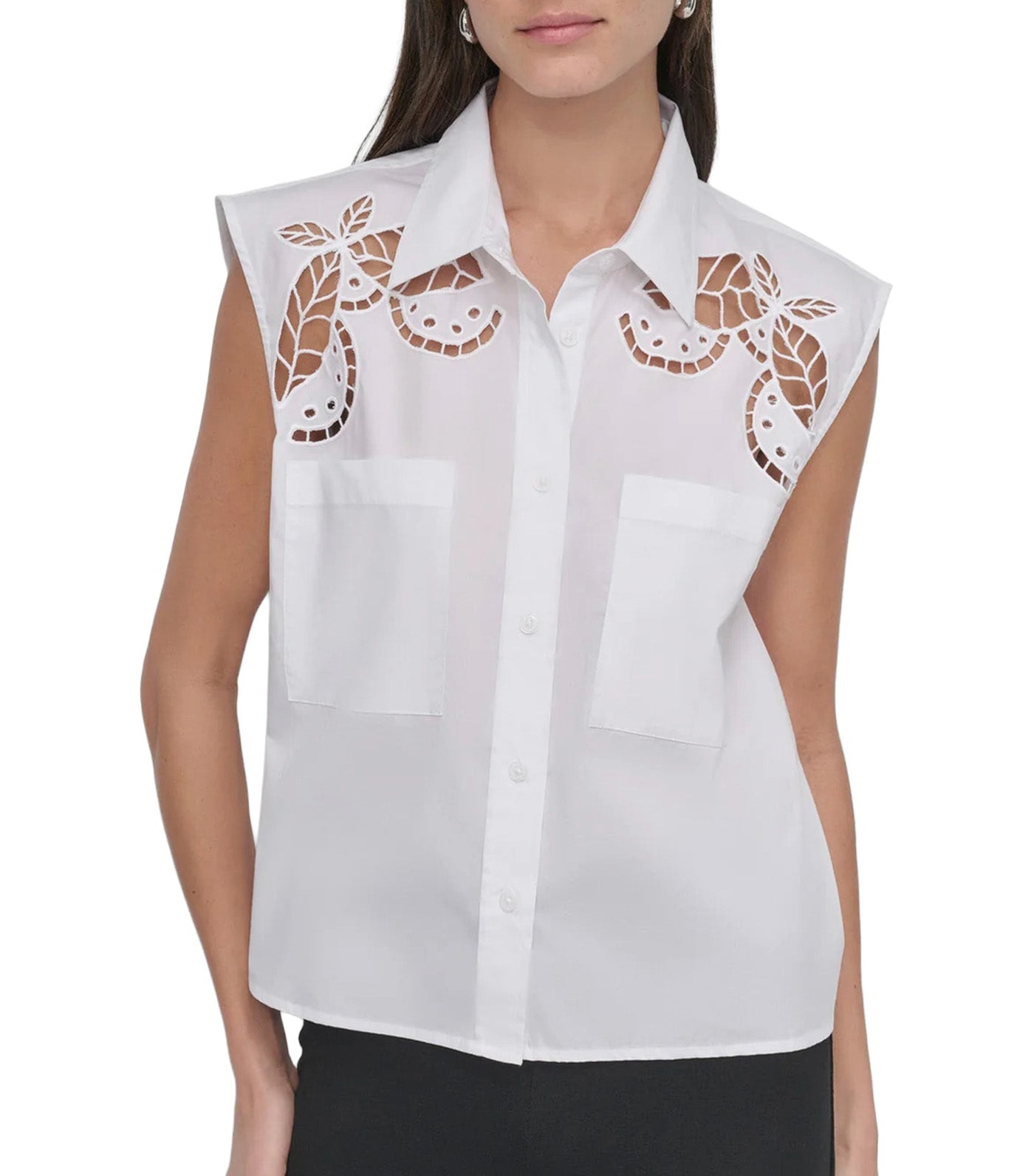 Brodierie Anglaise Shirt White