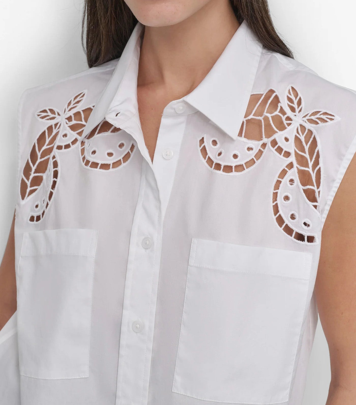 Brodierie Anglaise Shirt White