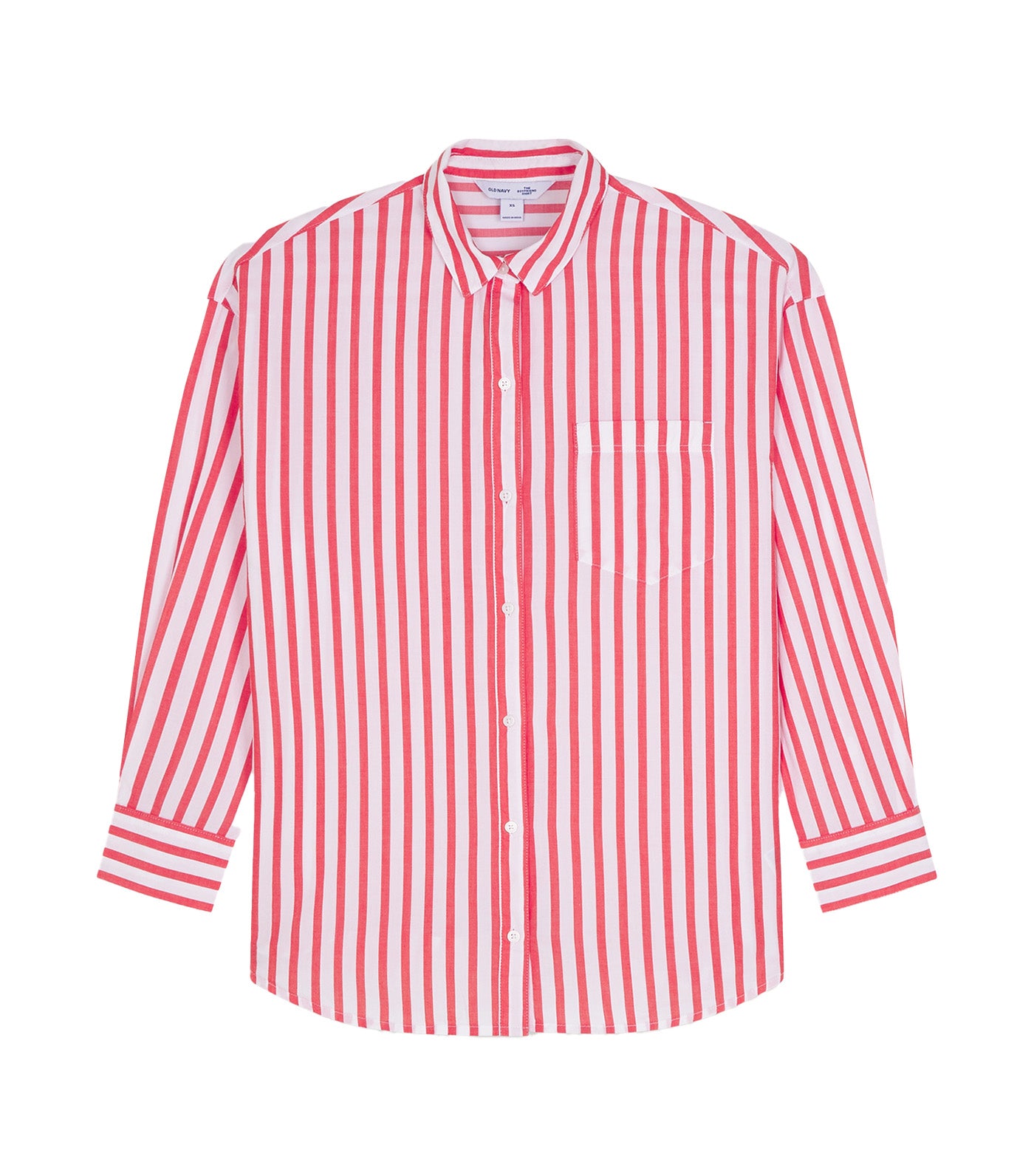 Women's Oversized Button-Down Boyfriend Shirt