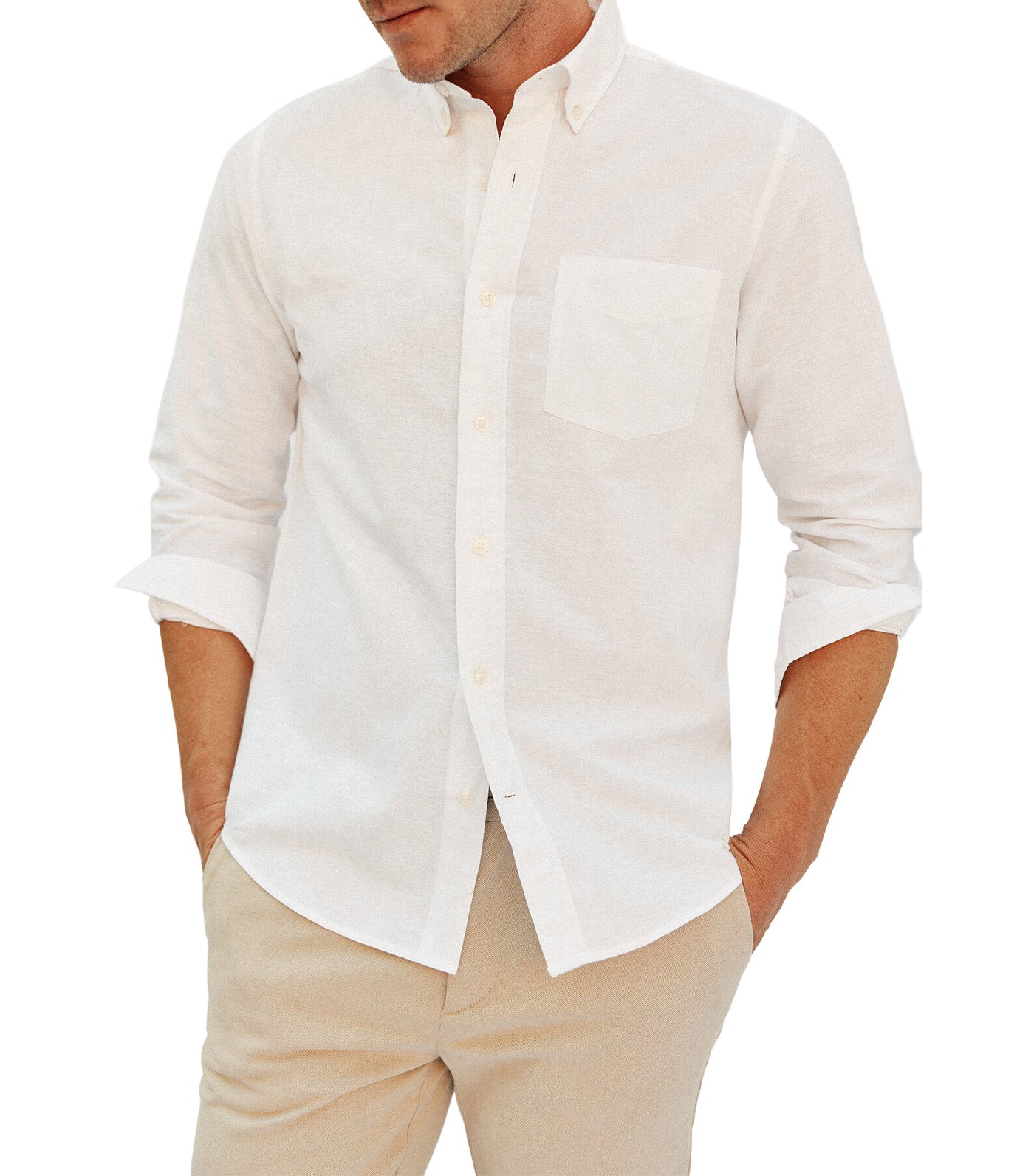 Plain Linen Cotton Shirt