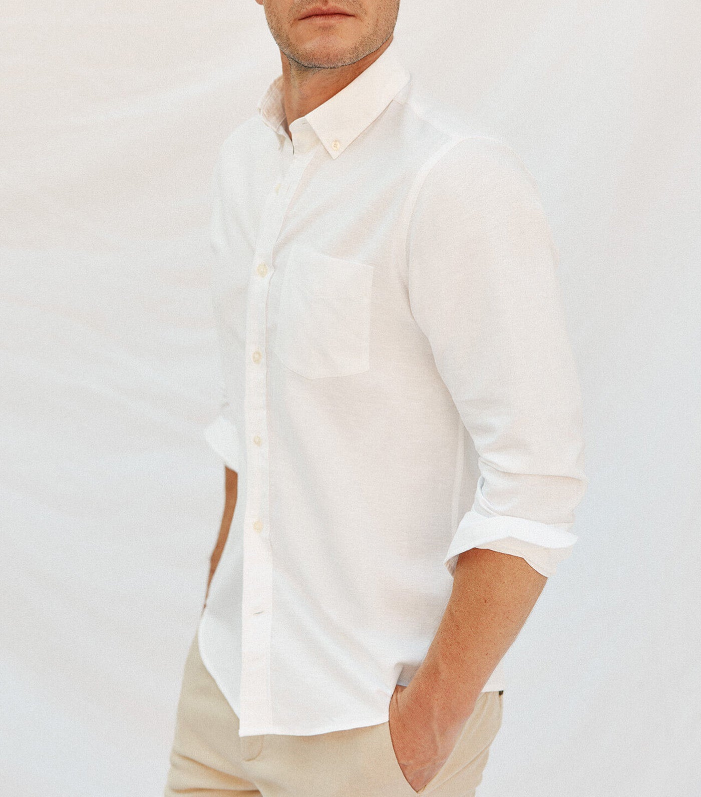 Plain Linen Cotton Shirt