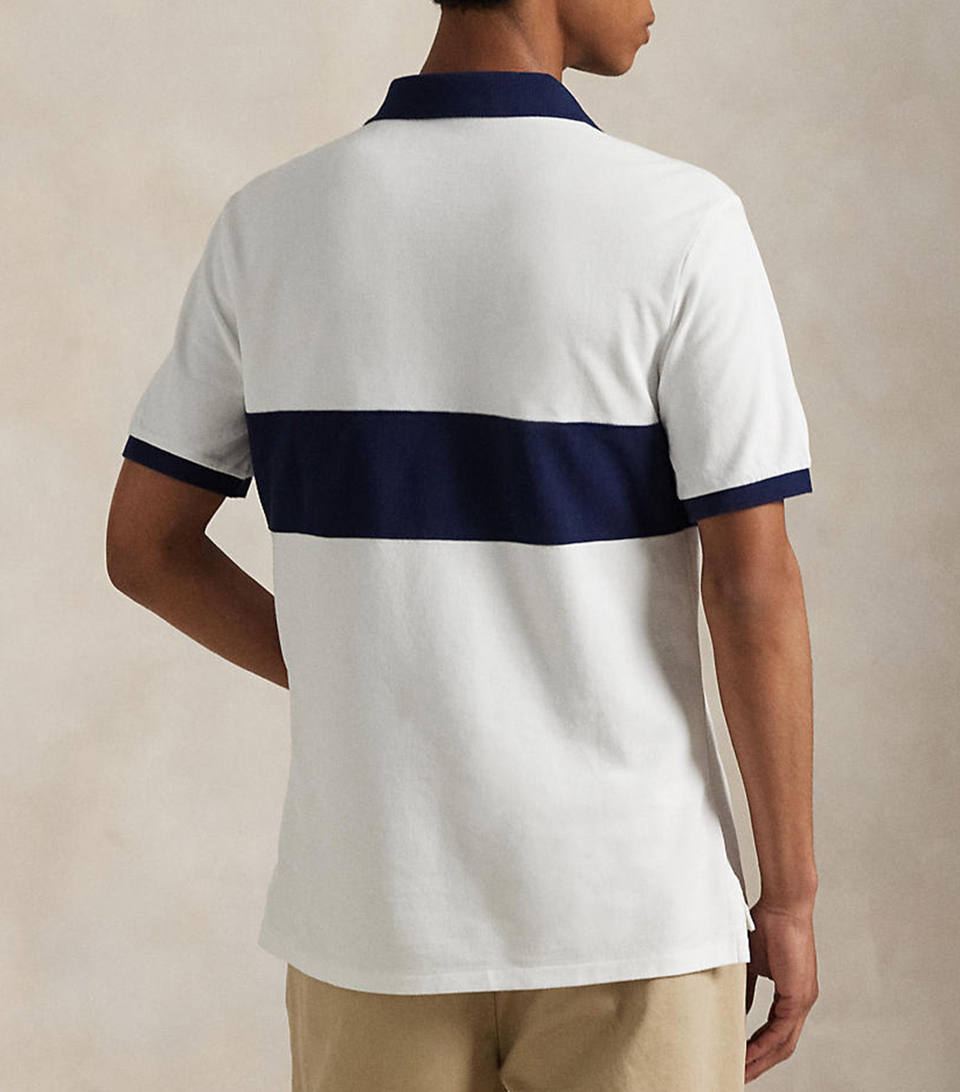 Mesh Graphic Polo White