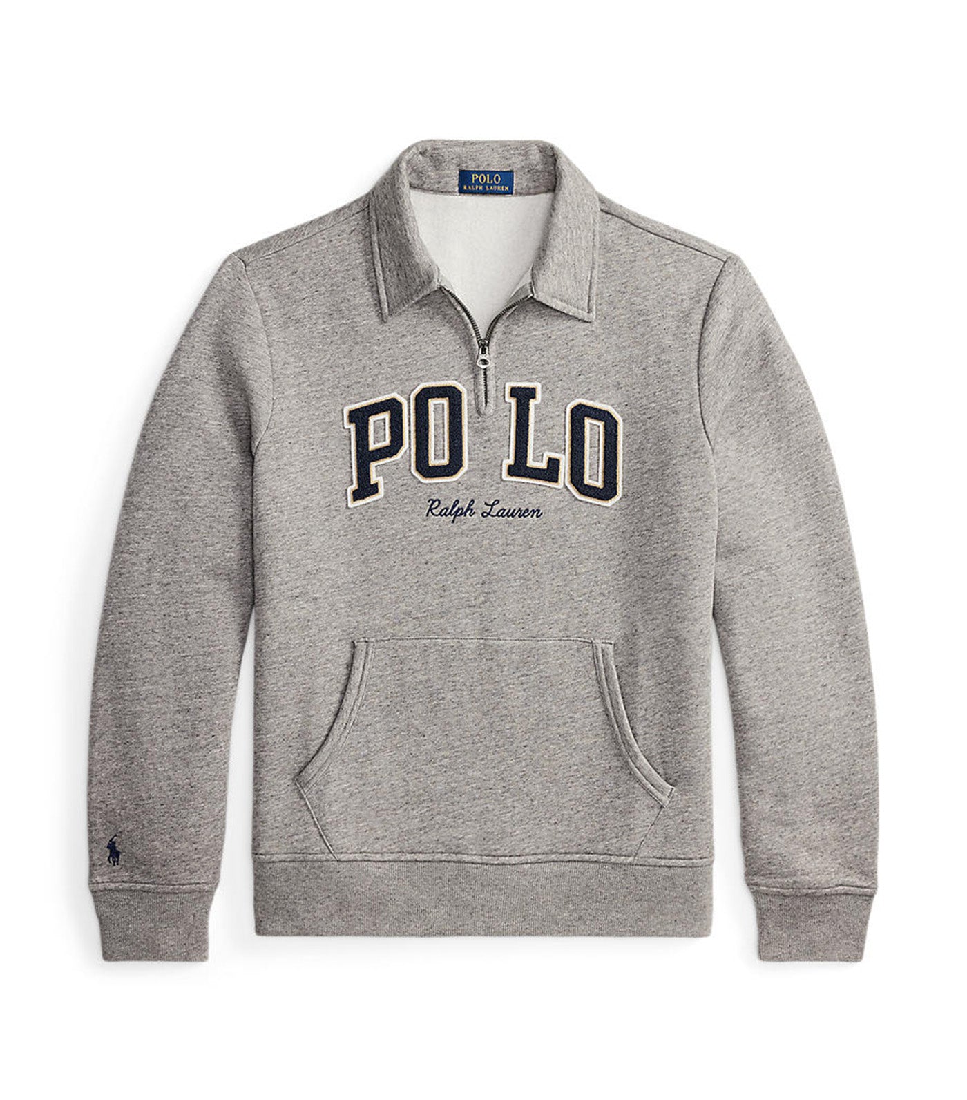 Logo Fleece Collared Sweatshirt
