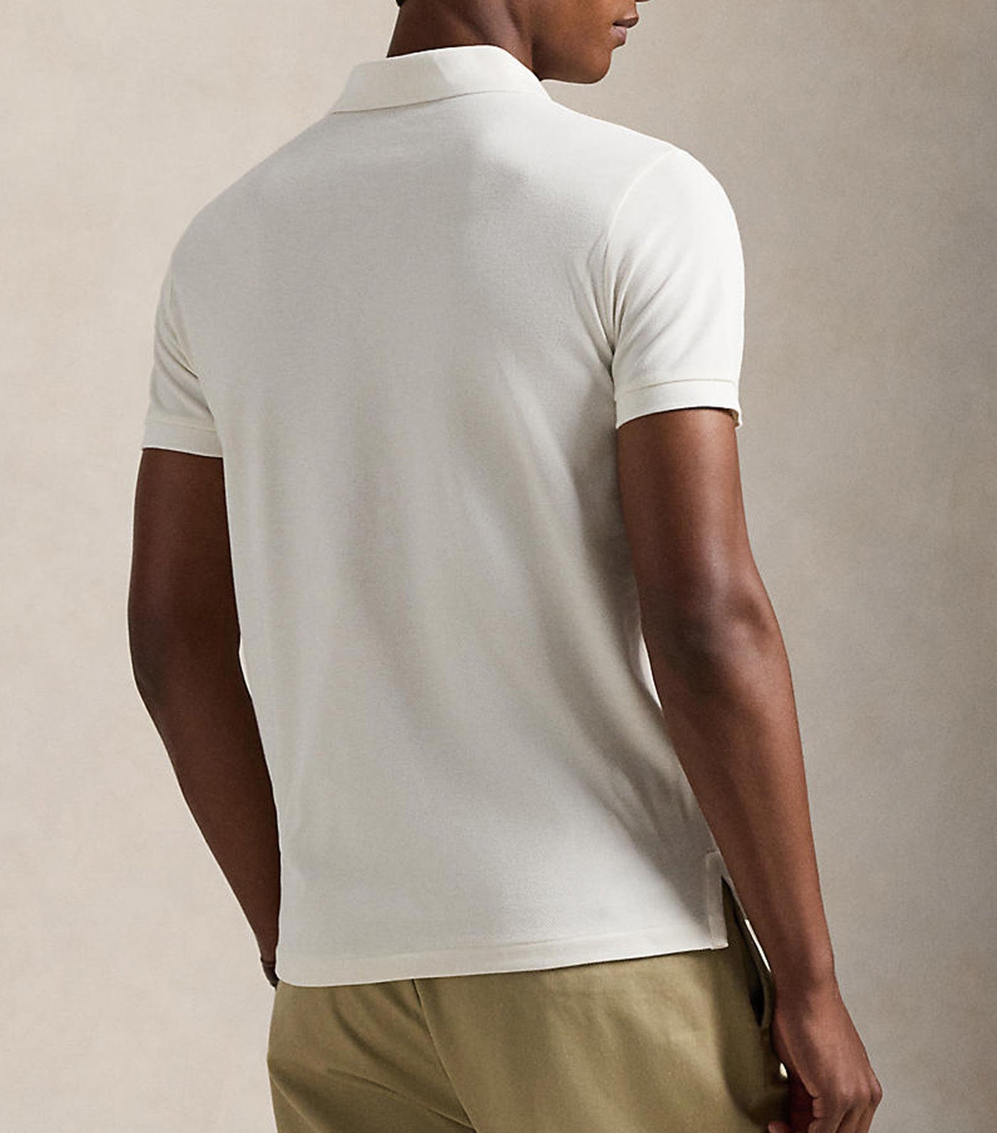 Custom Slim Fit Polo Bear Polo Shirt White