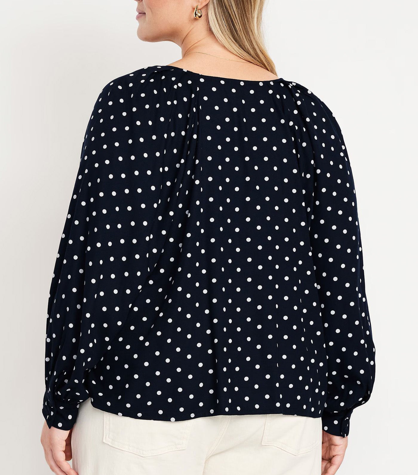 Crepe Button-Down Top