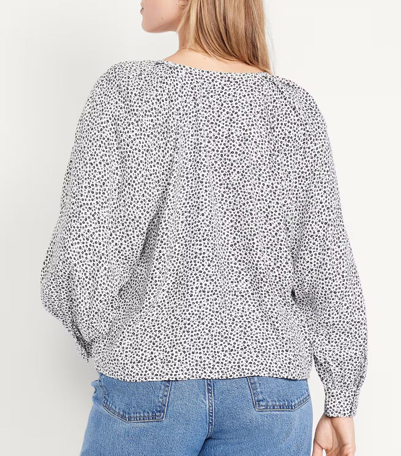 Crepe Button-Down Top