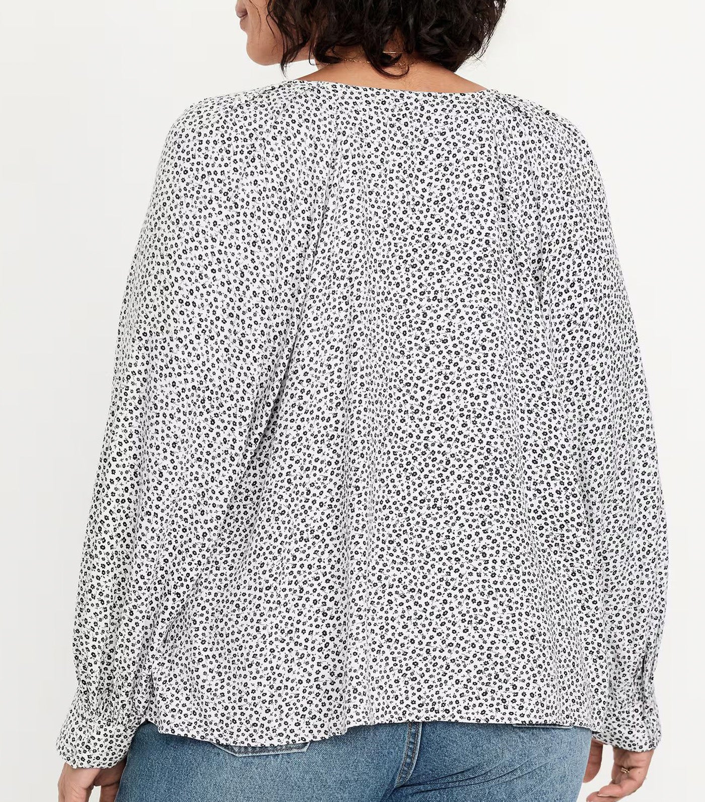 Crepe Button-Down Top