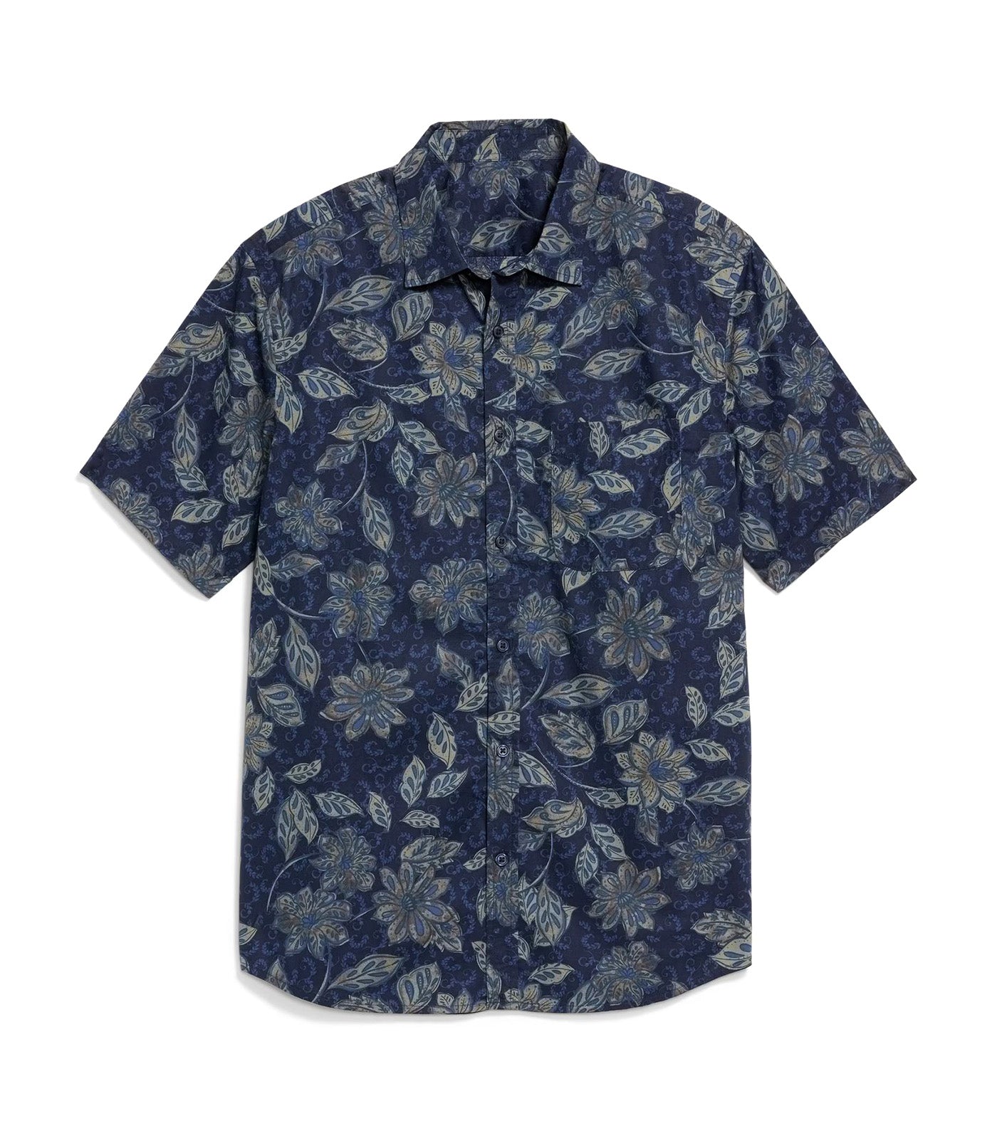 Old Navy Classic Fit Printed Everyday Shirt Blue Floral