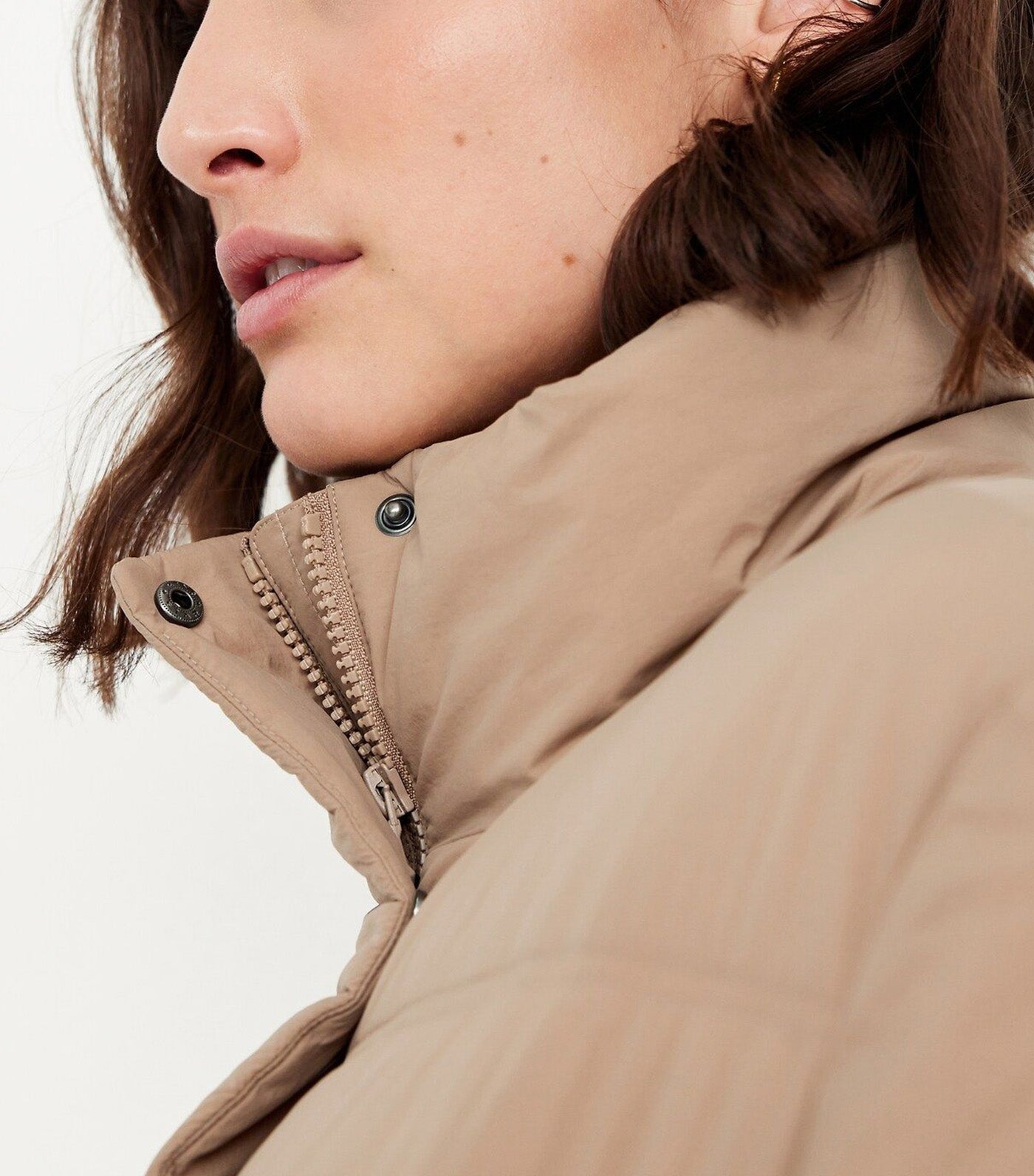 Nylon Puffer Jacket Salt Marsh