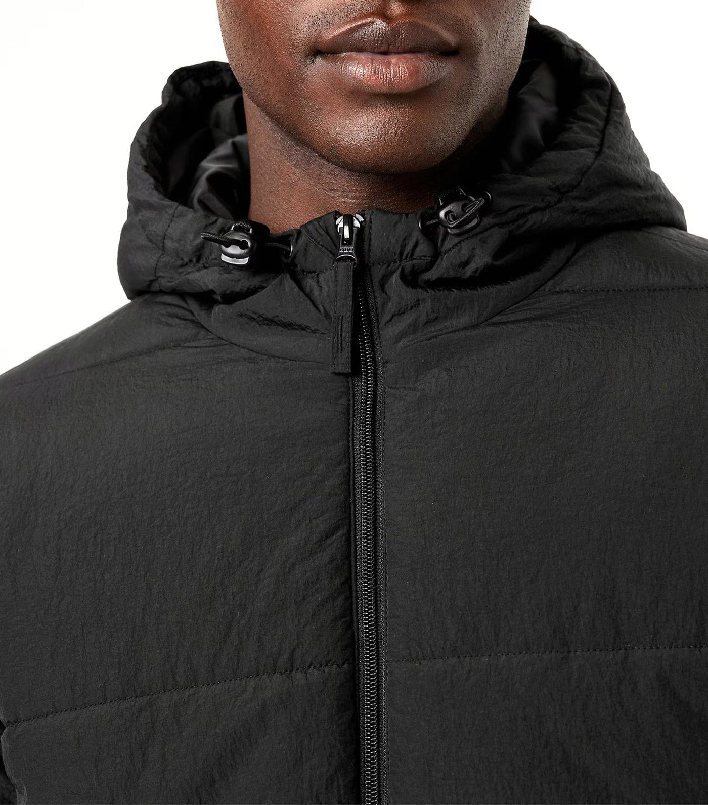 Old Navy Water-Resistant Hooded Puffer Jacket Black Jack