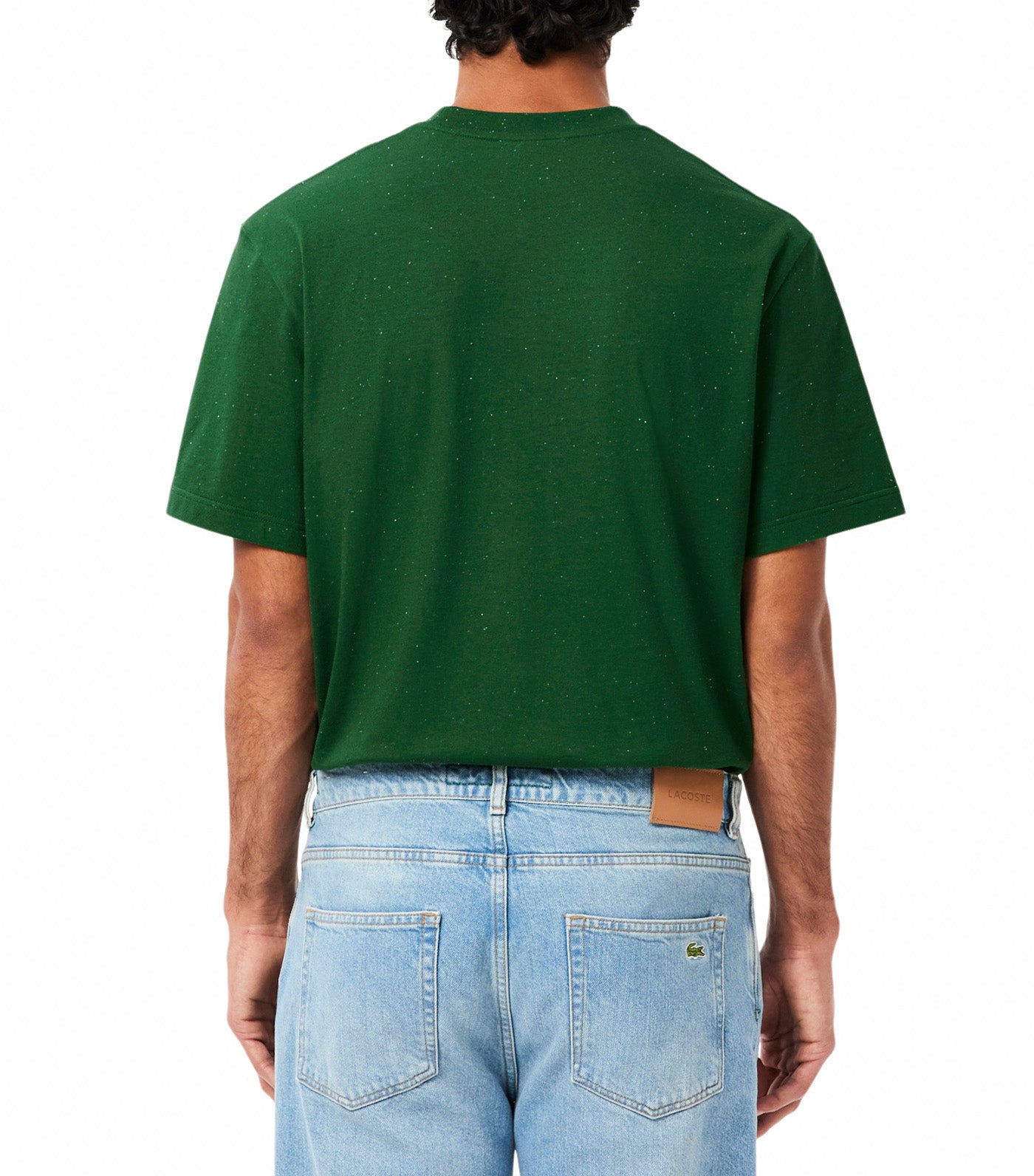 Slub Cotton T-Shirt Bitume Neps