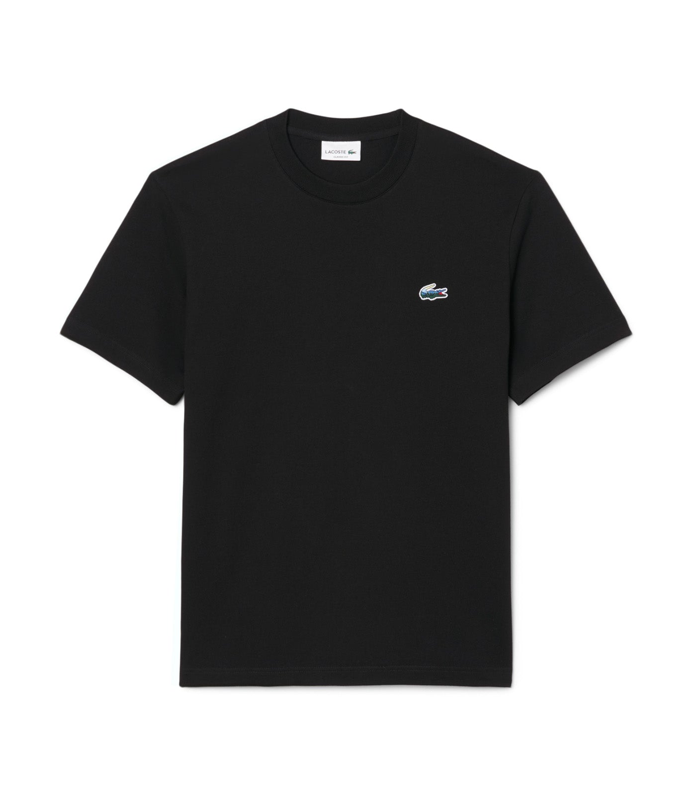Lacoste Heavy Jersey Landscape Crocodile T-Shirt Black