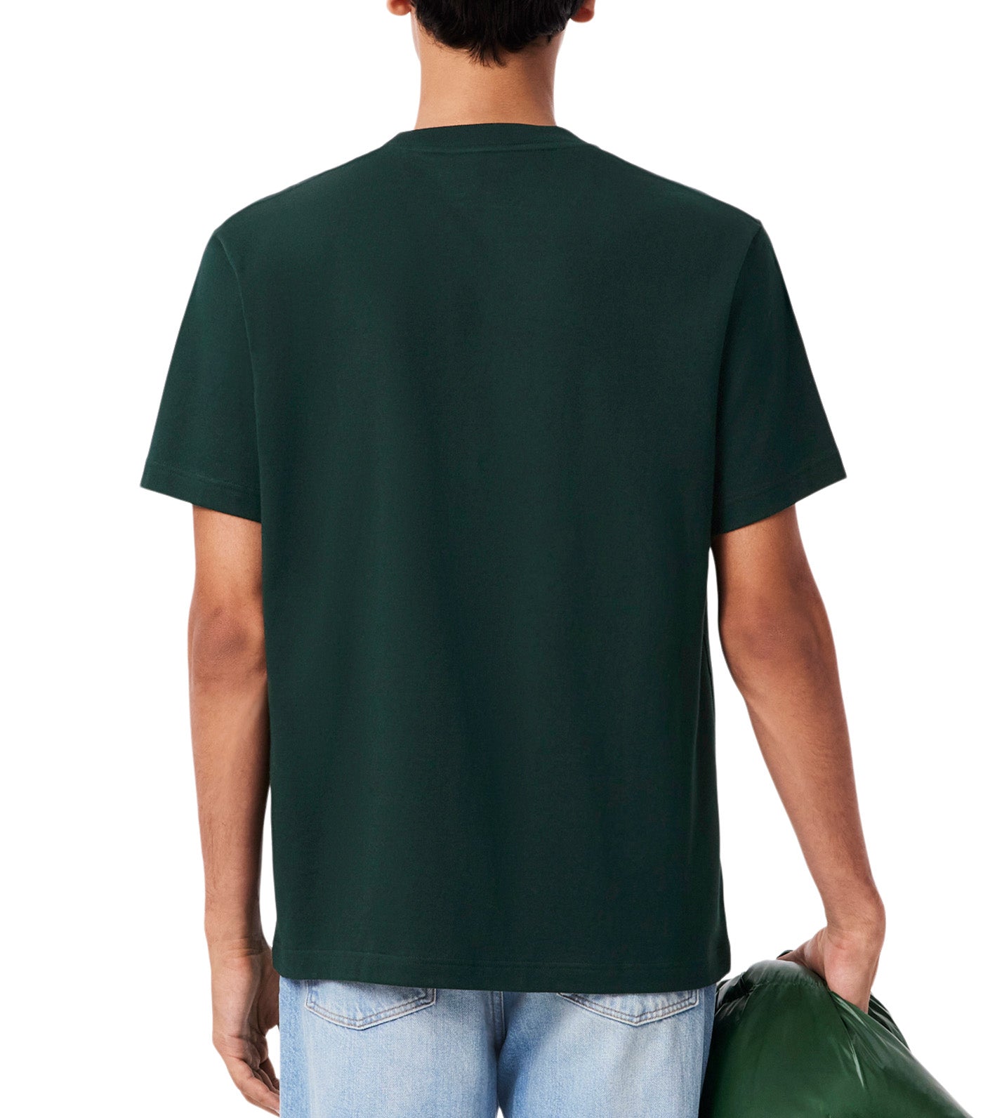 Lacoste Heavy Jersey Landscape Crocodile T-Shirt Sinople