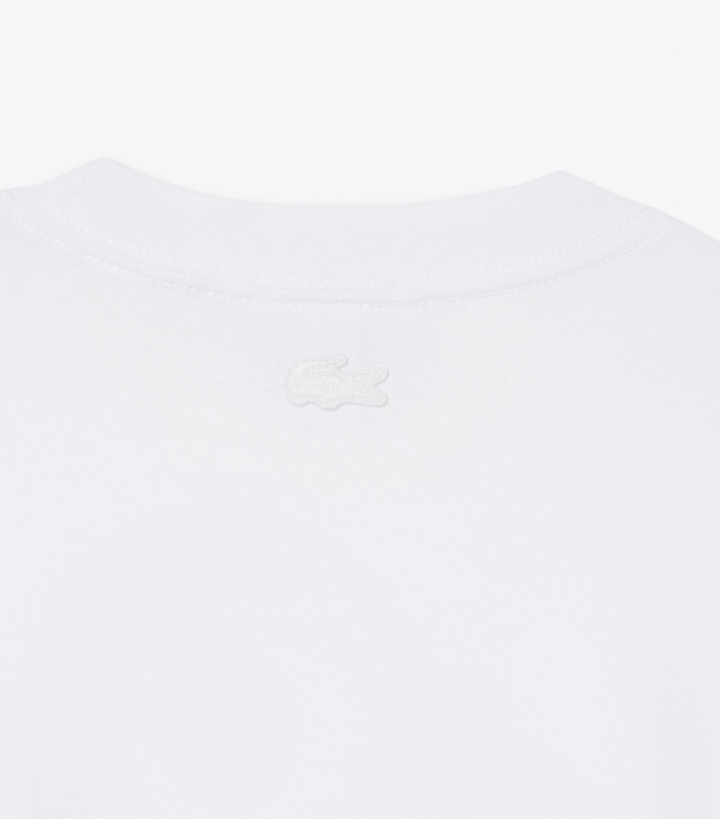 Lacoste Loose Fit Printed Jersey T-Shirt White
