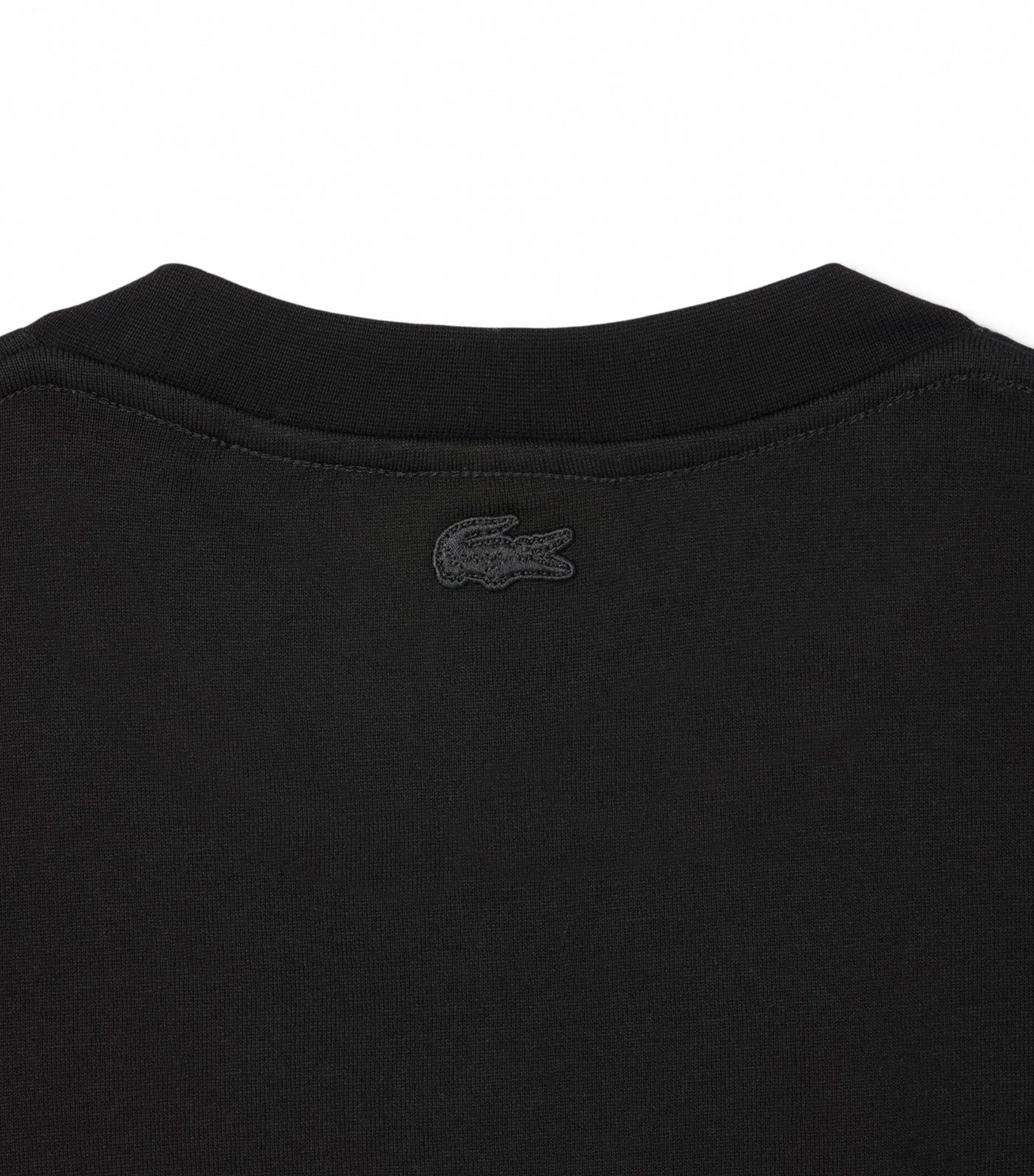 Diamanté Crocodile Cotton T-Shirt Black