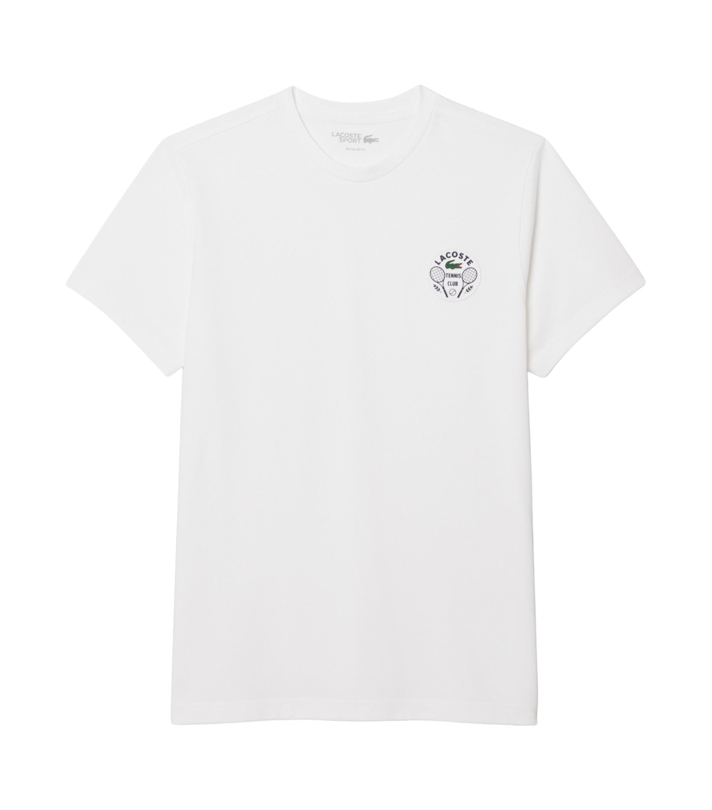 Lacoste Ultra Dry Tennis Heritage Badge T-Shirt White