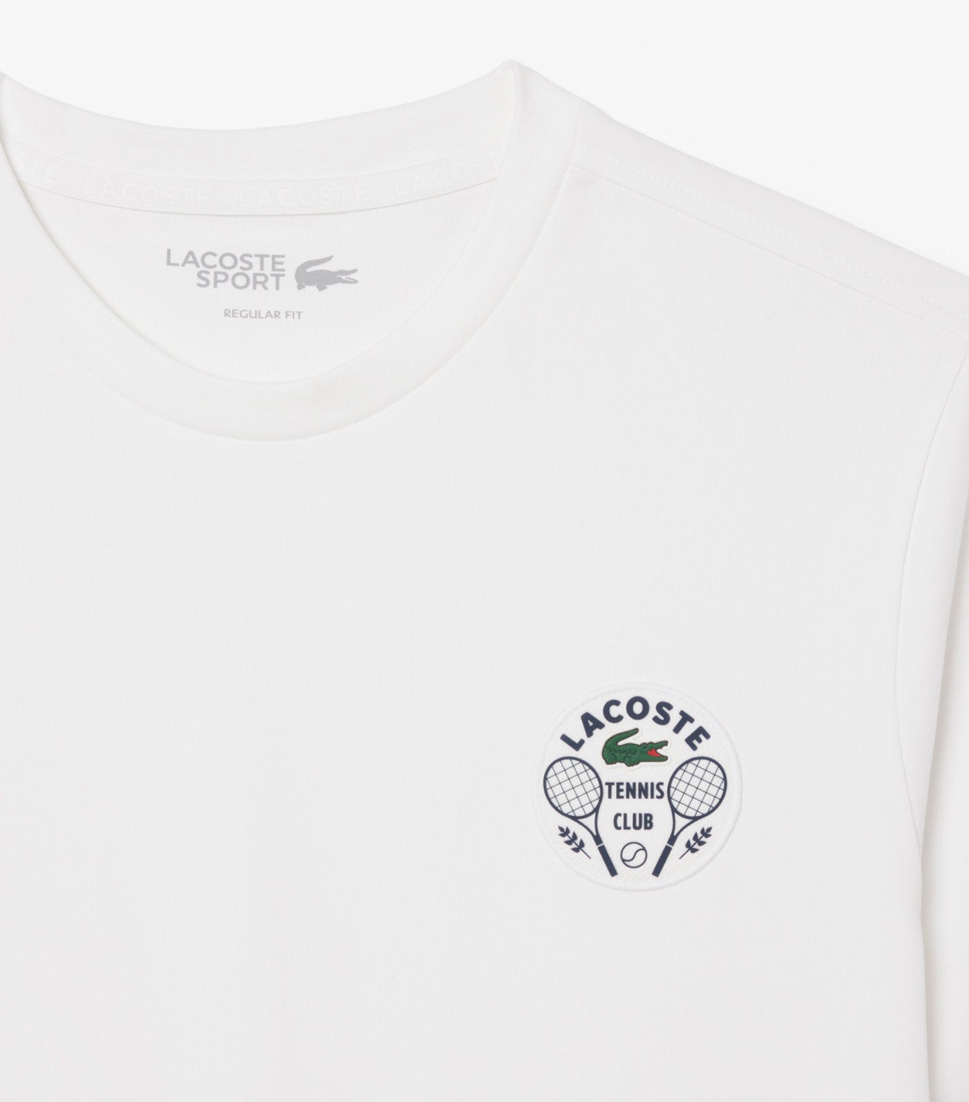 Lacoste Ultra Dry Tennis Heritage Badge T-Shirt White