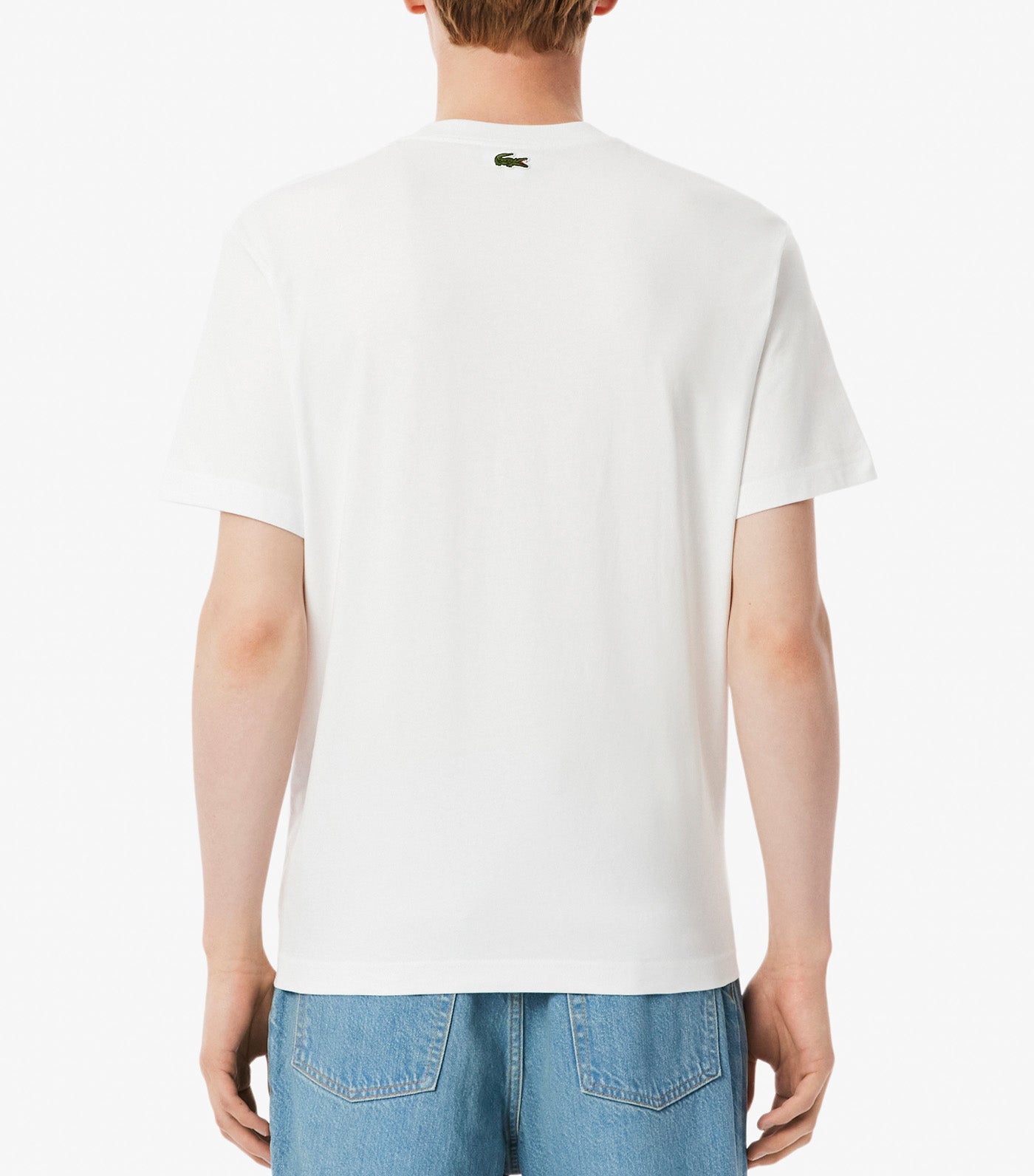 Tennis Court Print Cotton T-Shirt