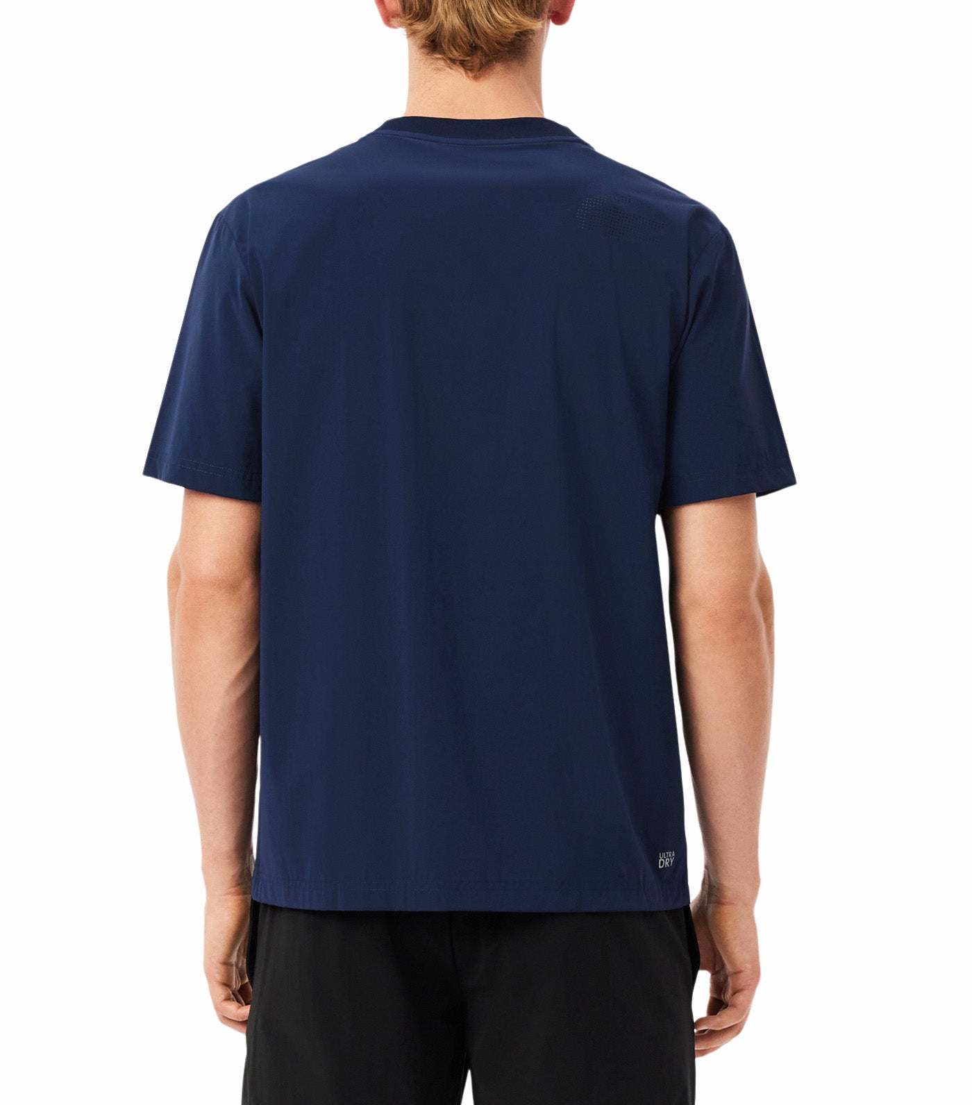 Lacoste Ultra Dry Lightweight Stretch Sport T-Shirt Navy Blue
