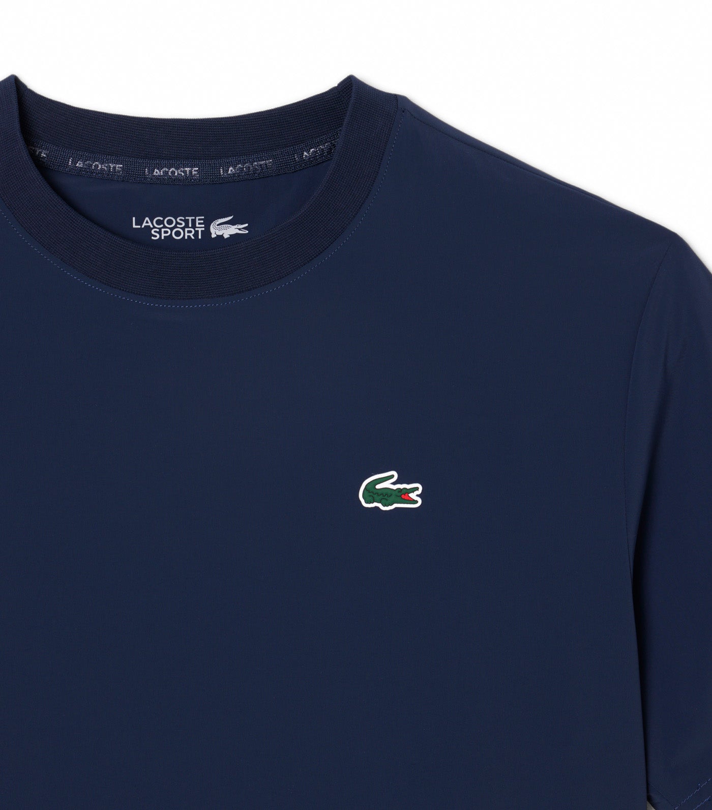 Lacoste Ultra Dry Lightweight Stretch Sport T-Shirt Navy Blue